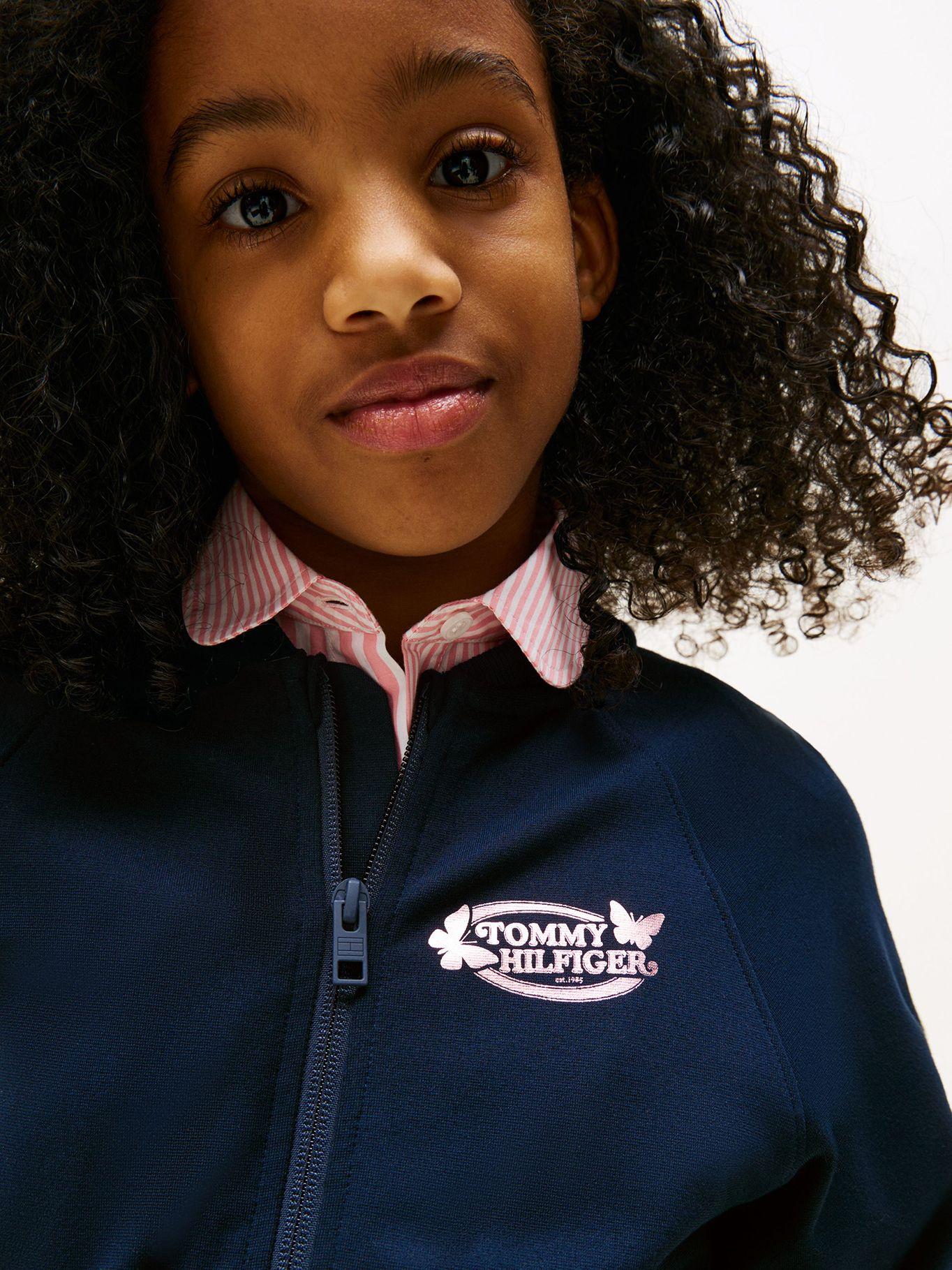 Chaqueta Interlock Con Cierre Azul Tommy Hilfiger-3