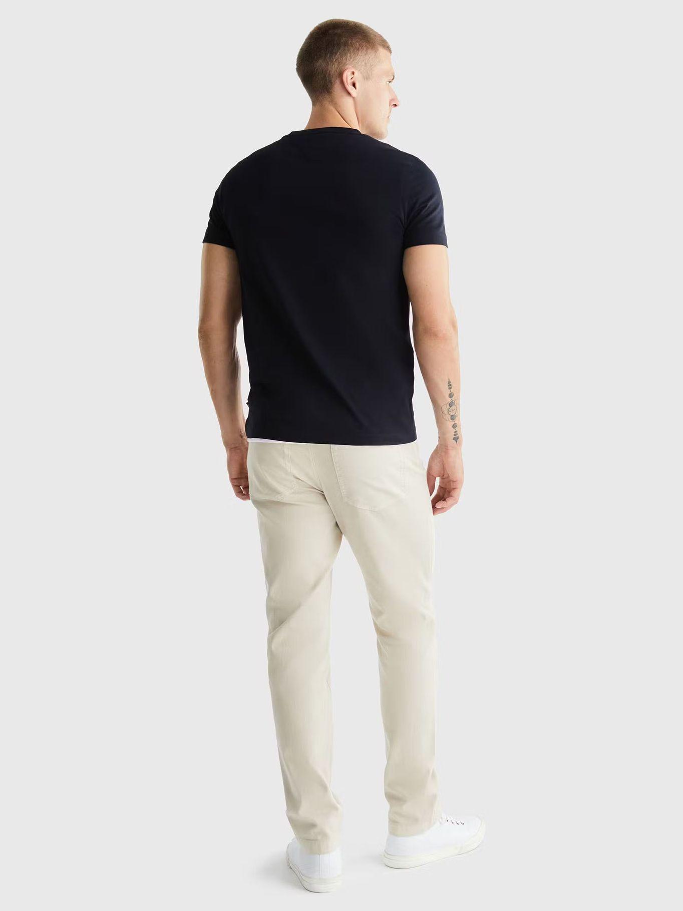 Polera Chest Logo Monotype Azul Tommy Hilfiger-2