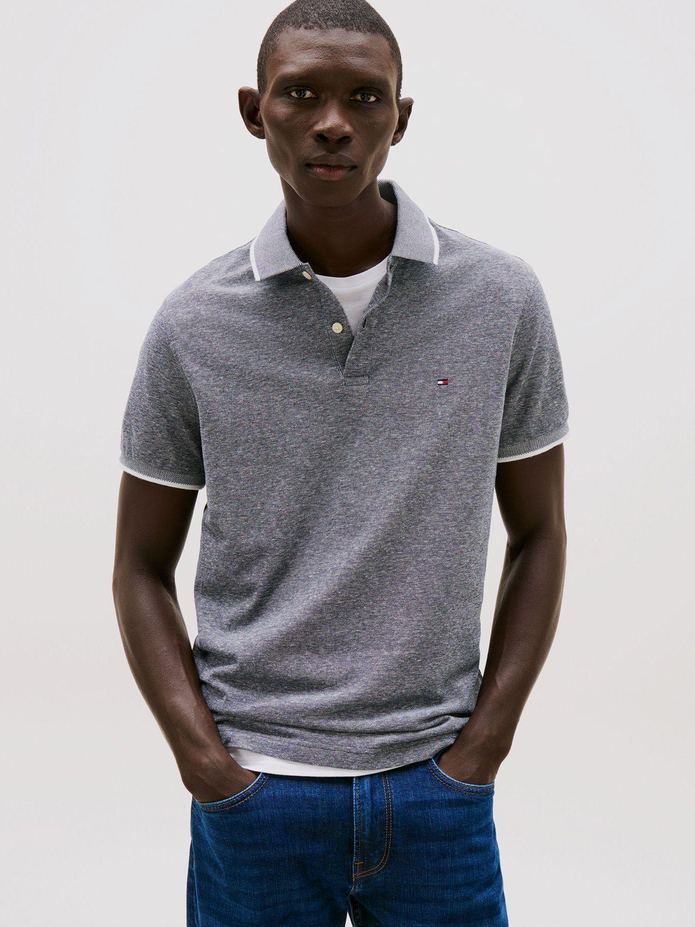 Polo Regular Fit Con Logo Azul Tommy Hilfiger-0