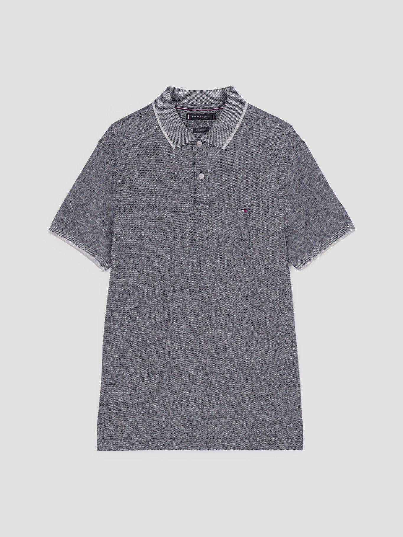 Polo Regular Fit Con Logo Azul Tommy Hilfiger-4