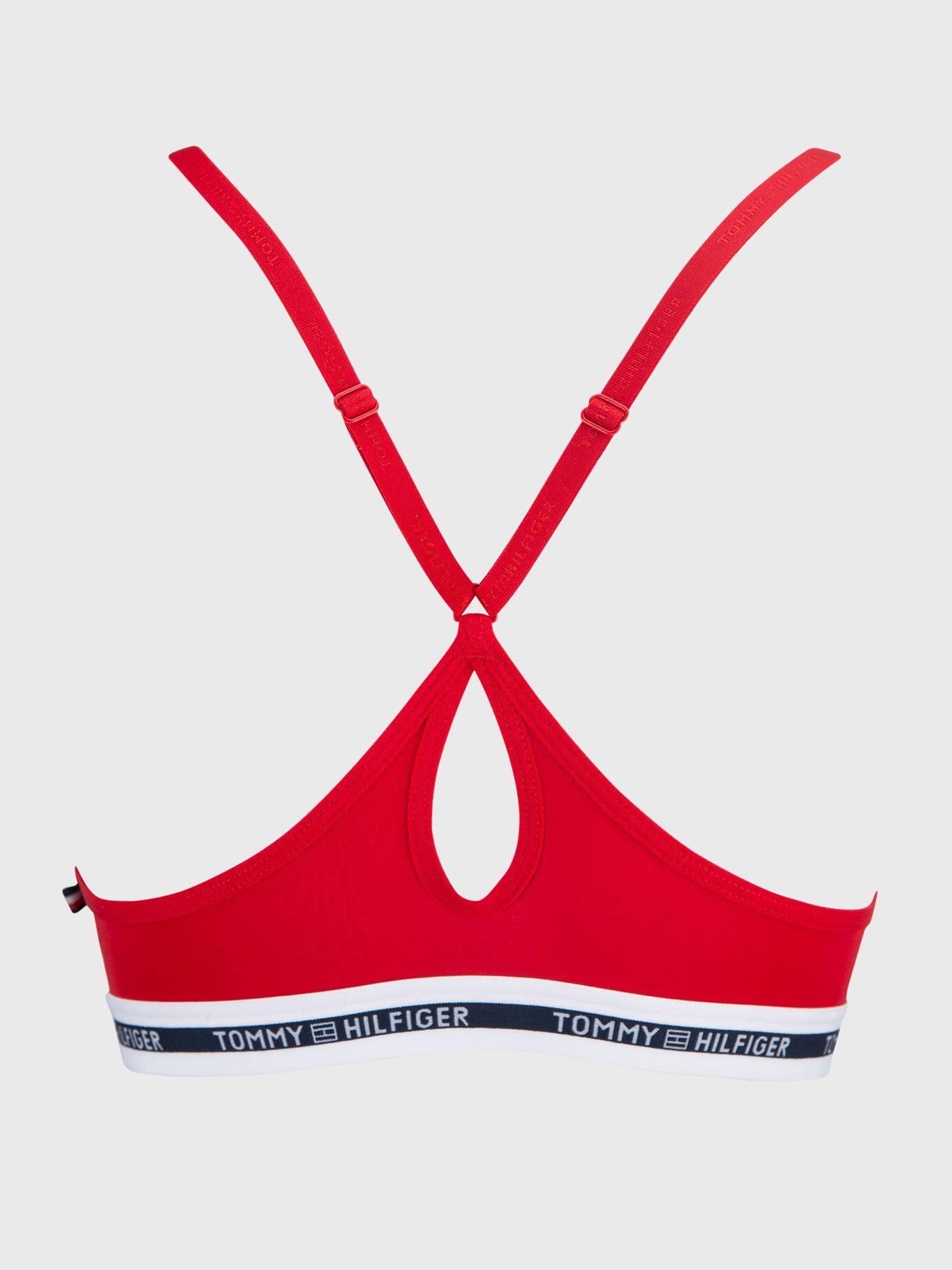 Brassier Micro Push Up Racer Rojo Tommy Hilfiger-1