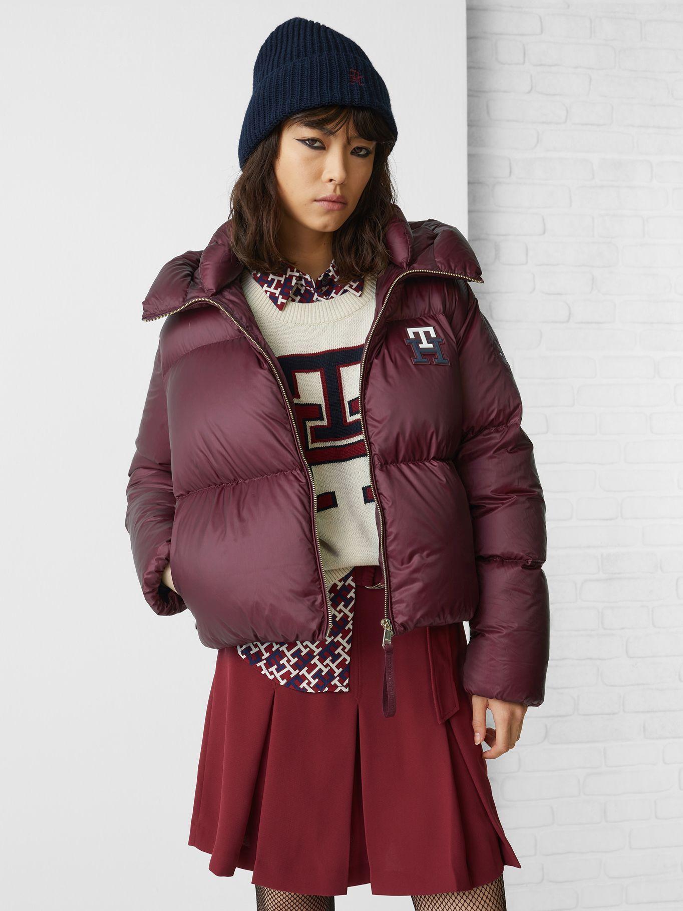 Chaqueta Solid Monogram Logo Burdeo Tommy Hilfiger-2