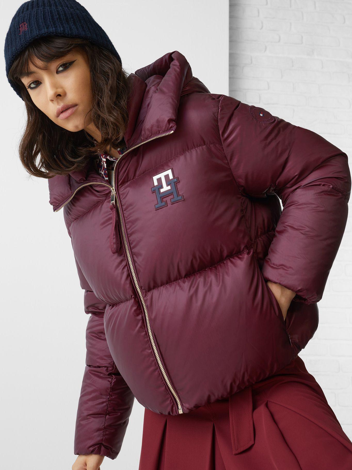 Chaqueta Solid Monogram Logo Burdeo Tommy Hilfiger-5