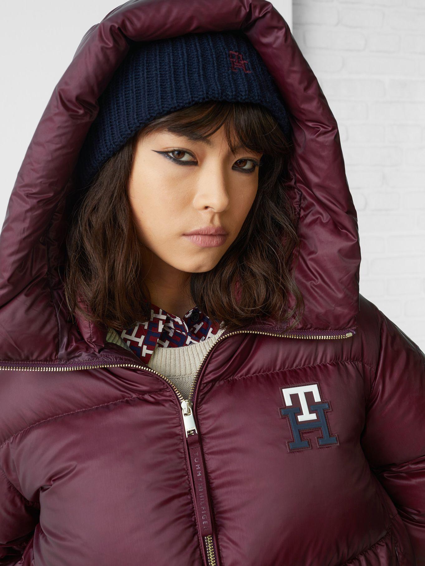 Chaqueta Solid Monogram Logo Burdeo Tommy Hilfiger-4