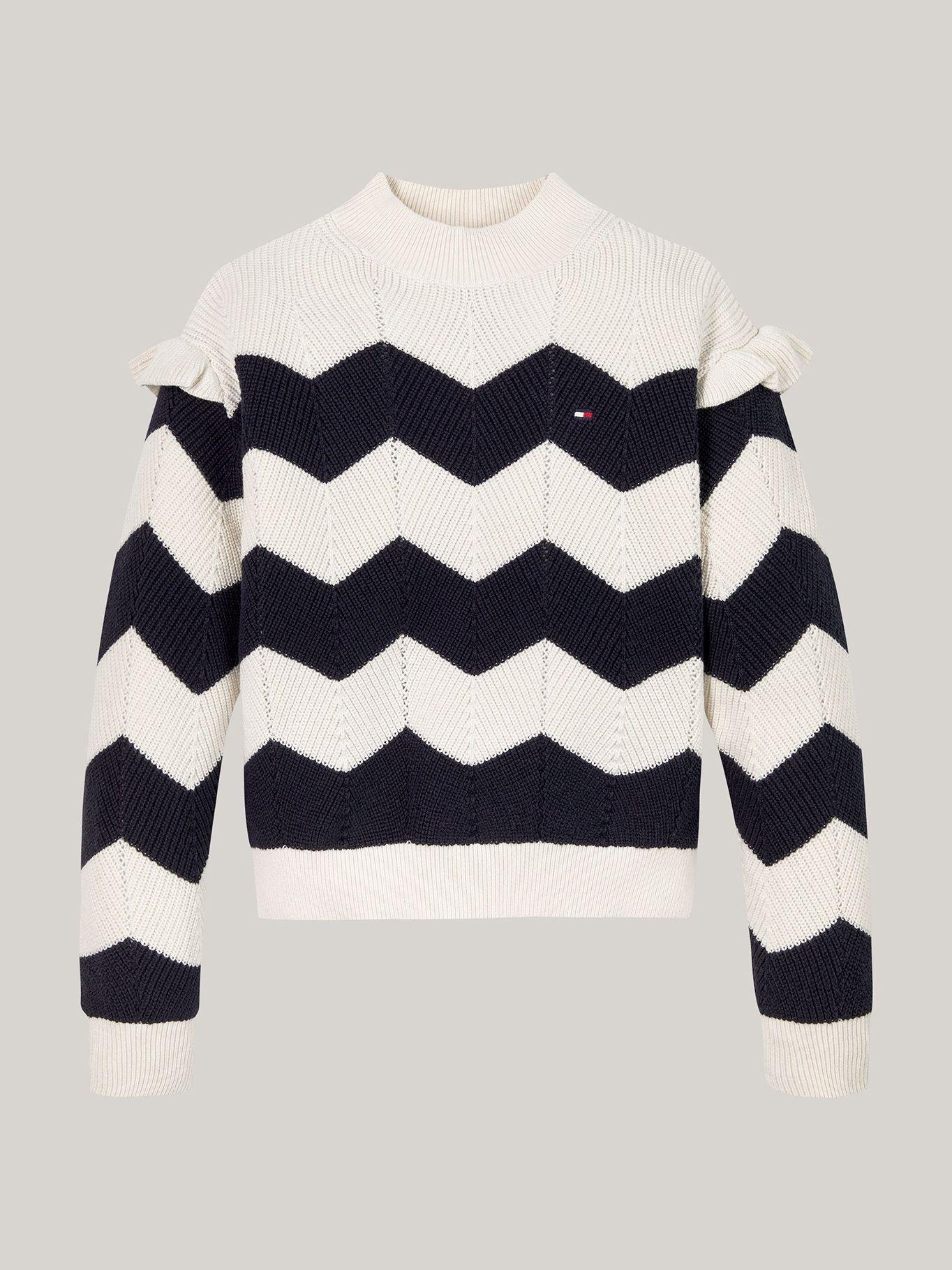 Sweater Diseño De Raya Y Logo Multicolor Tommy Hilfiger-4