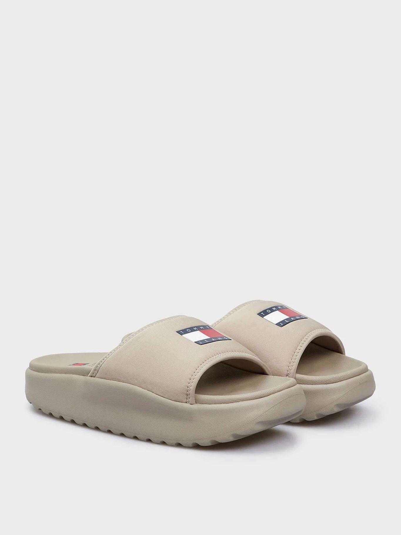 Sandalia Chunky Para Piscina Café Tommy Hilfiger-0