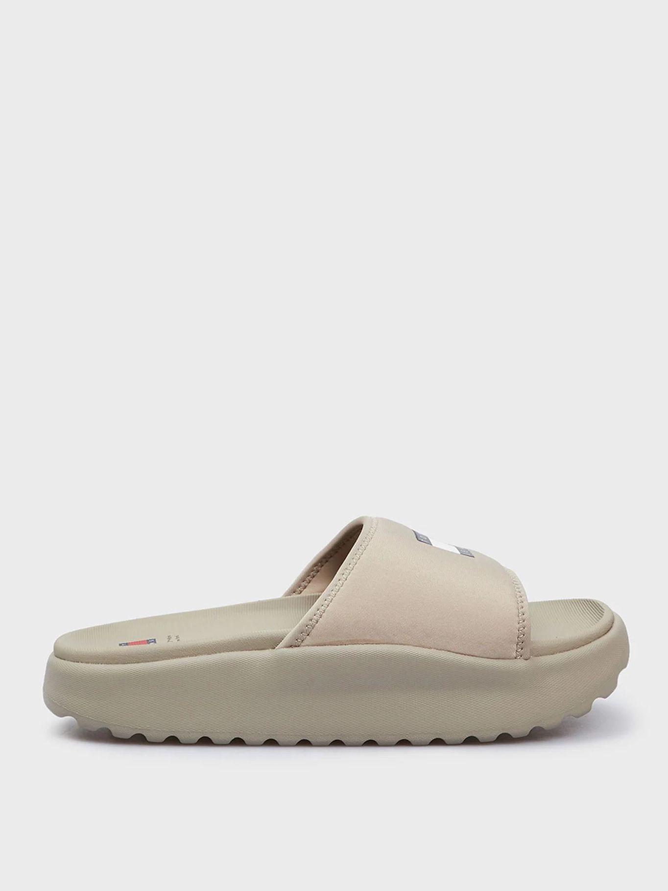 Sandalia Chunky Para Piscina Café Tommy Hilfiger-4