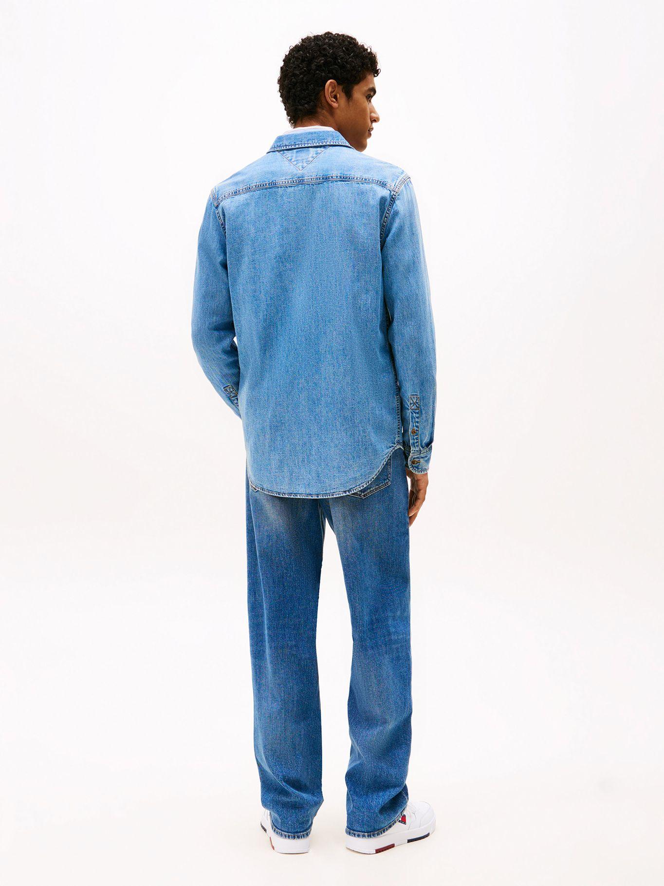 Camisa Denim Regular Fit Celeste Tommy Jeans-2