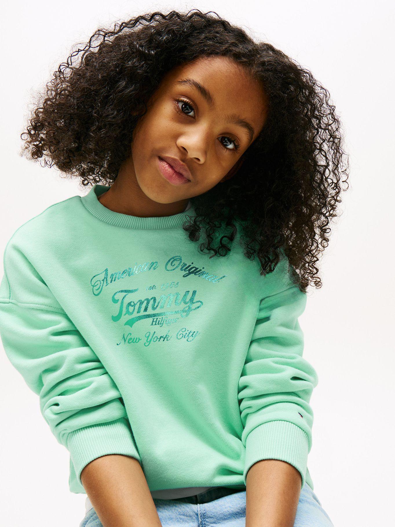 Polerón Con Logo Metalizado Verde Tommy Hilfiger-3