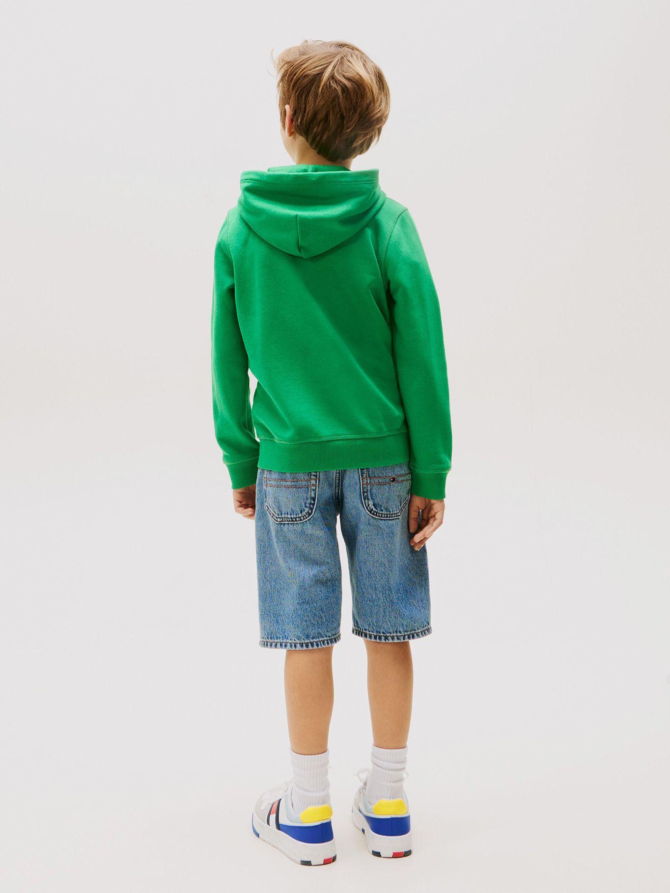 Polerón Con Gorro Y Cremallera Verde Tommy Hilfiger-2