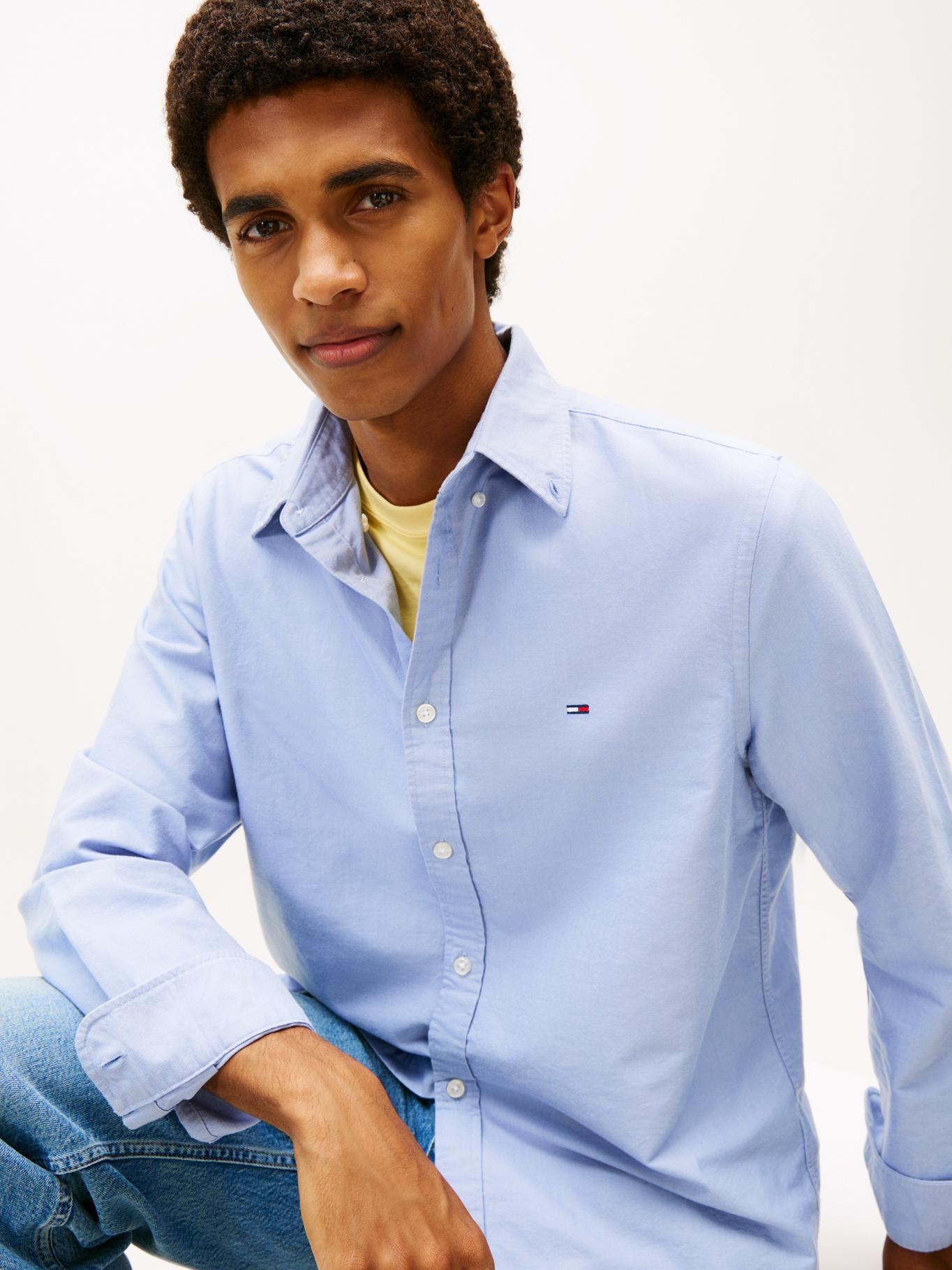 Camisa Oxford Regular Fit Tommy Jeans Celeste-3