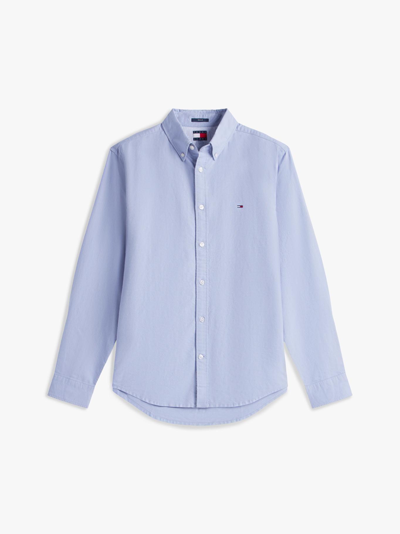 Camisa Oxford Regular Fit Tommy Jeans Celeste-4