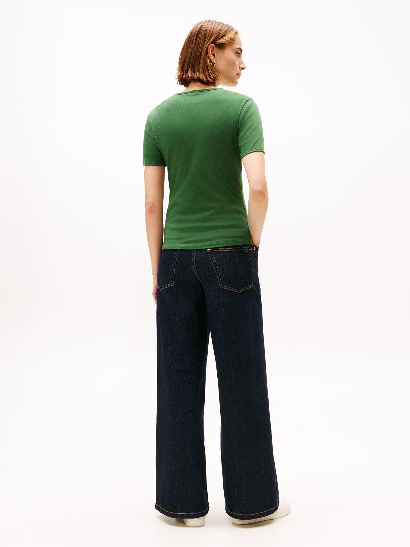 Polera Varsity Slim Fit Verde Tommy Hilfiger-2