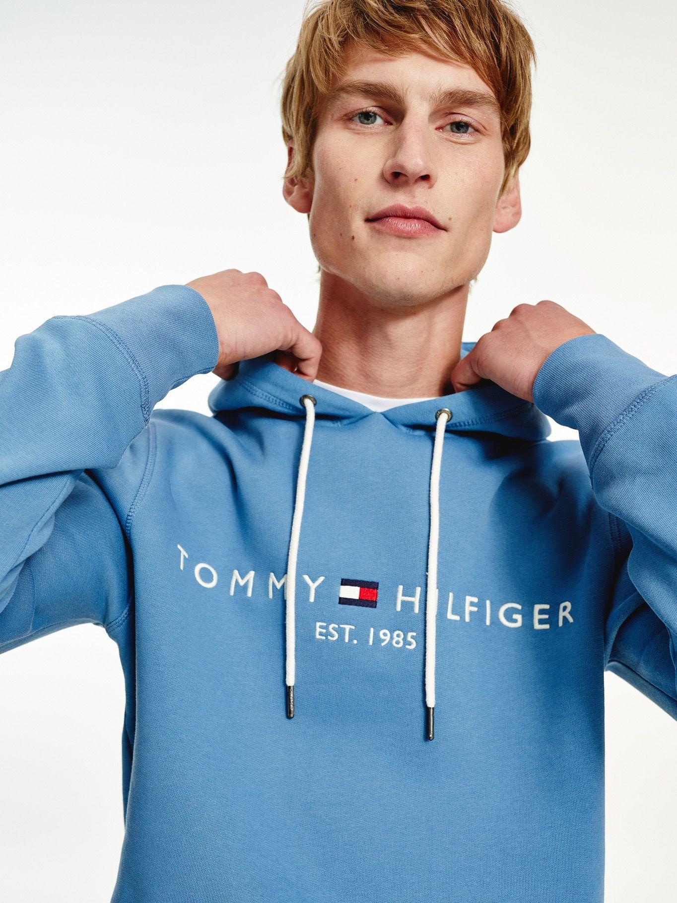 Polerón Hoodie Established 1985 Celeste Tommy Hilfiger-2