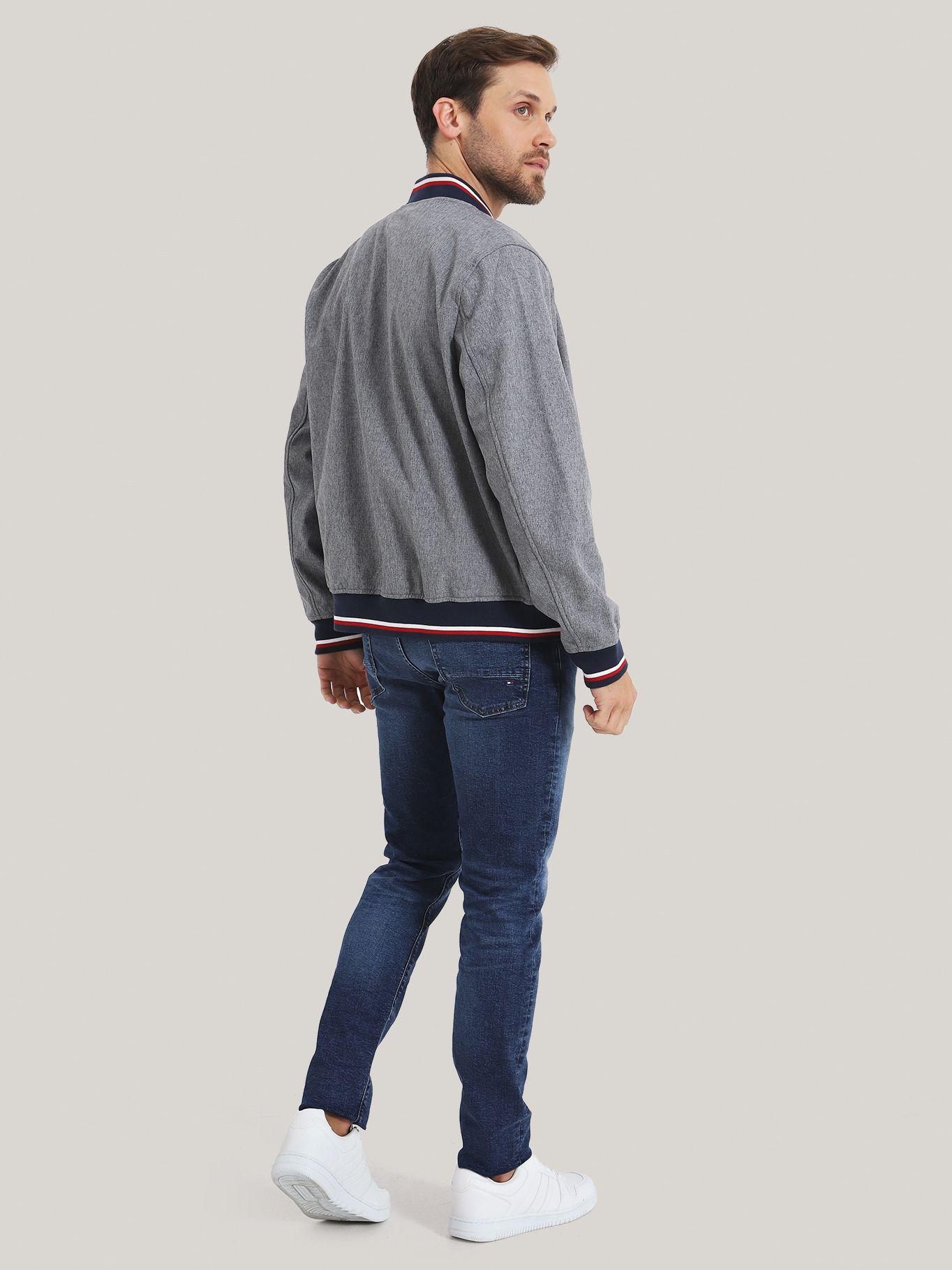 CHAQUETA BOMBER VARSITY STRIPE GRIS TOMMY HILFIGER-2
