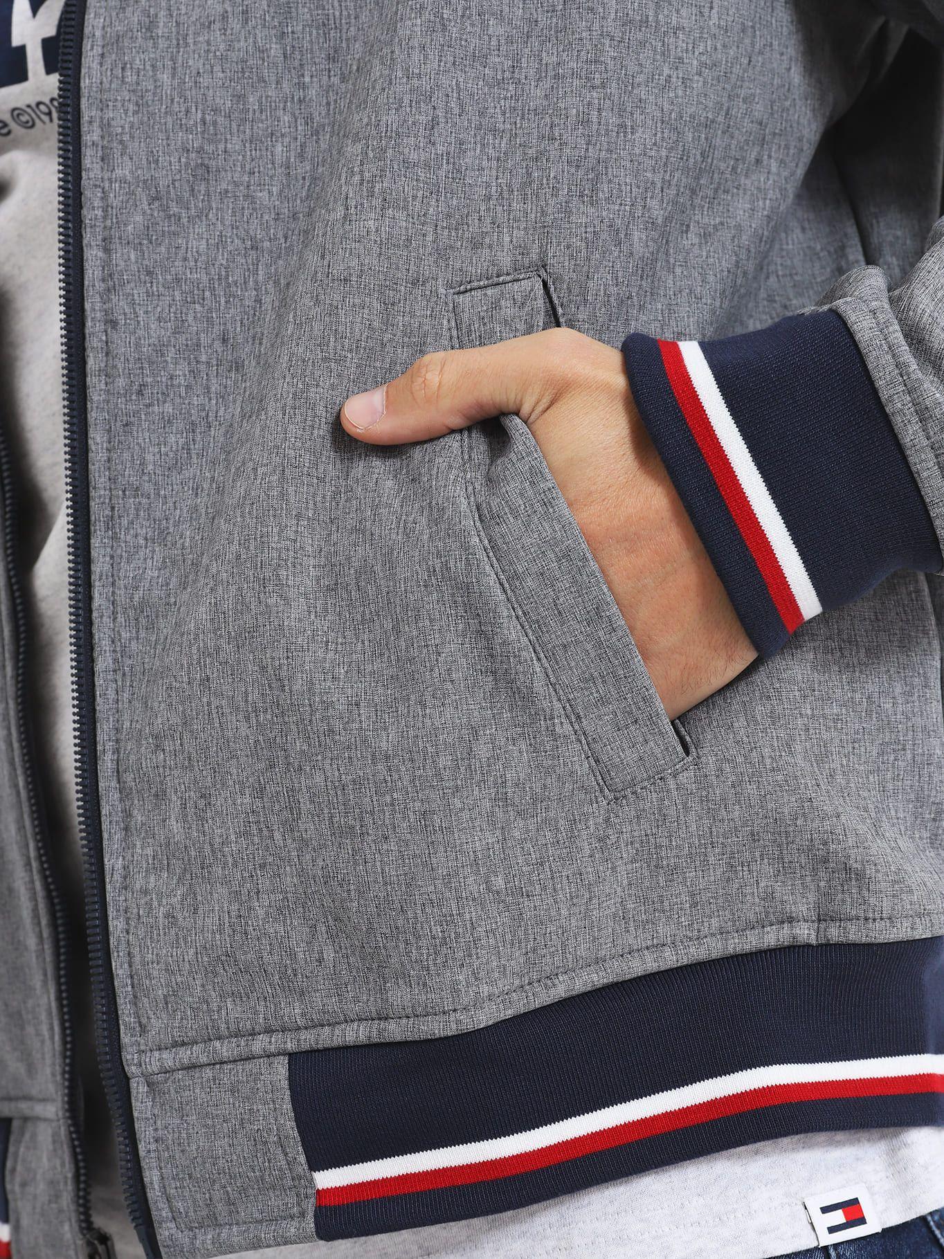 CHAQUETA BOMBER VARSITY STRIPE GRIS TOMMY HILFIGER-4