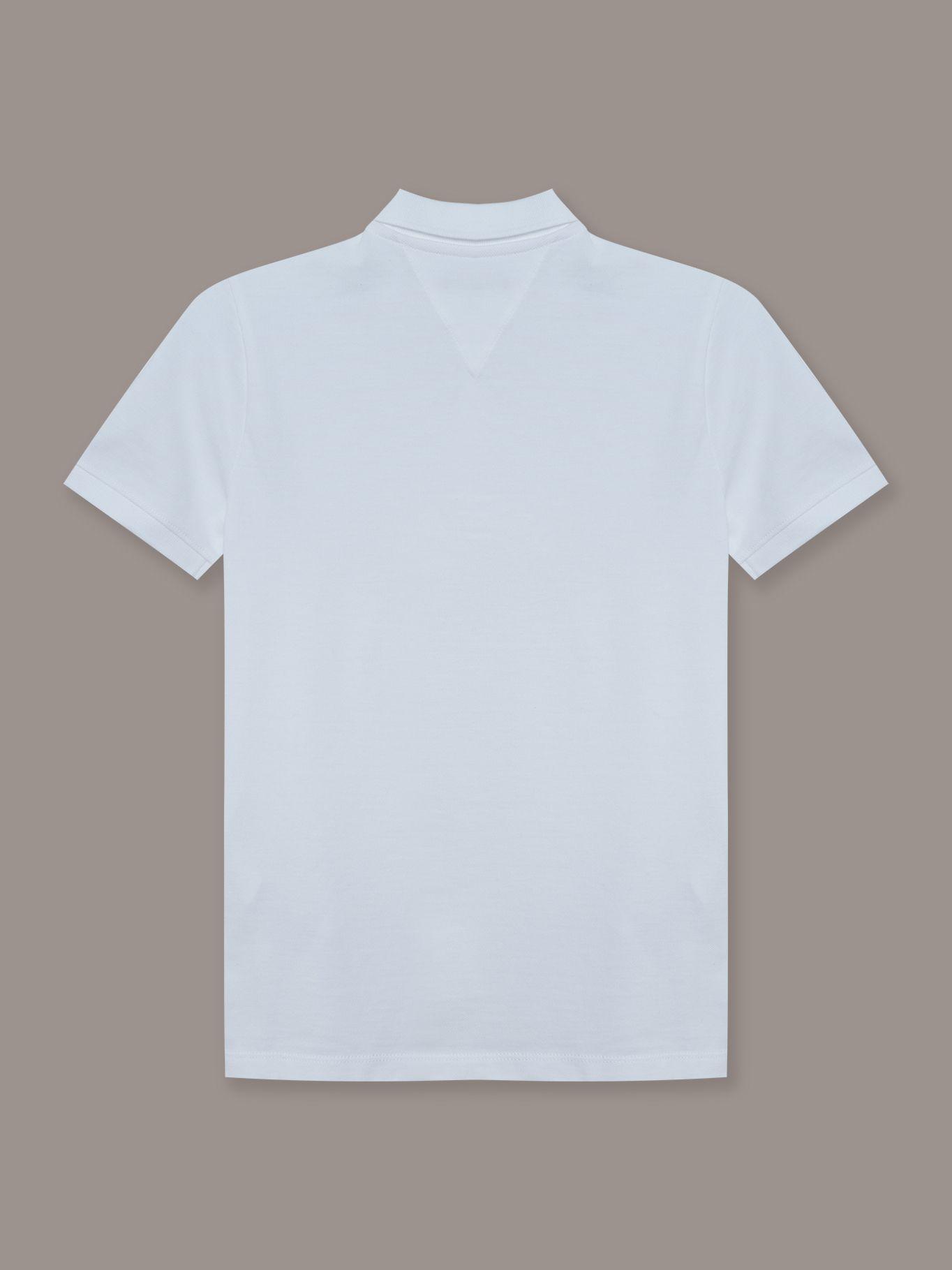 Polo Niño Icon De Corte Regular Blanco Tommy Hilfiger-1