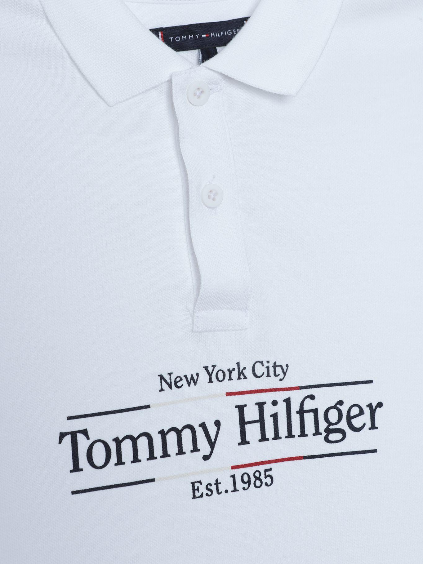 Polo Niño Icon De Corte Regular Blanco Tommy Hilfiger-2