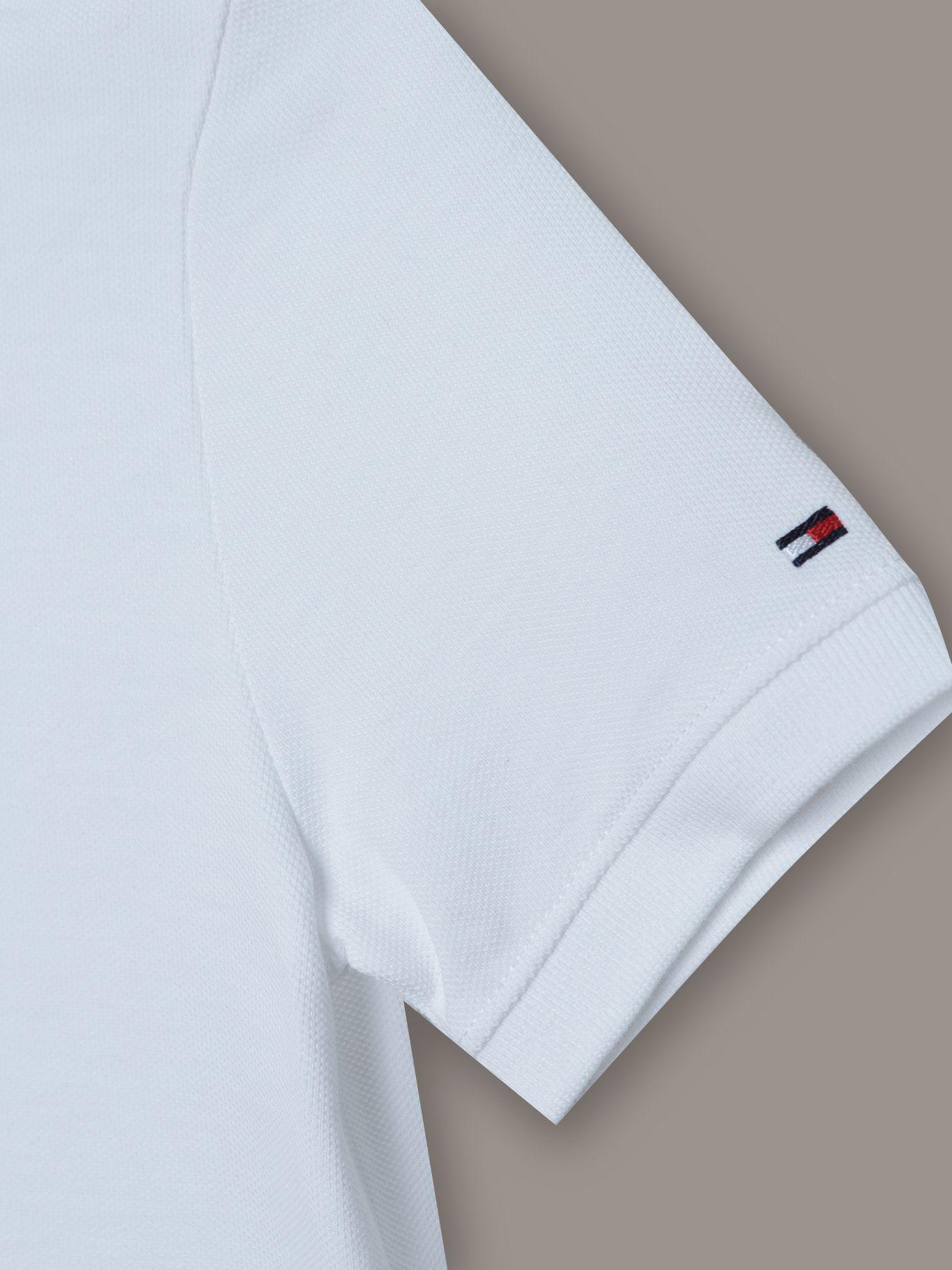 Polo Niño Icon De Corte Regular Blanco Tommy Hilfiger-3