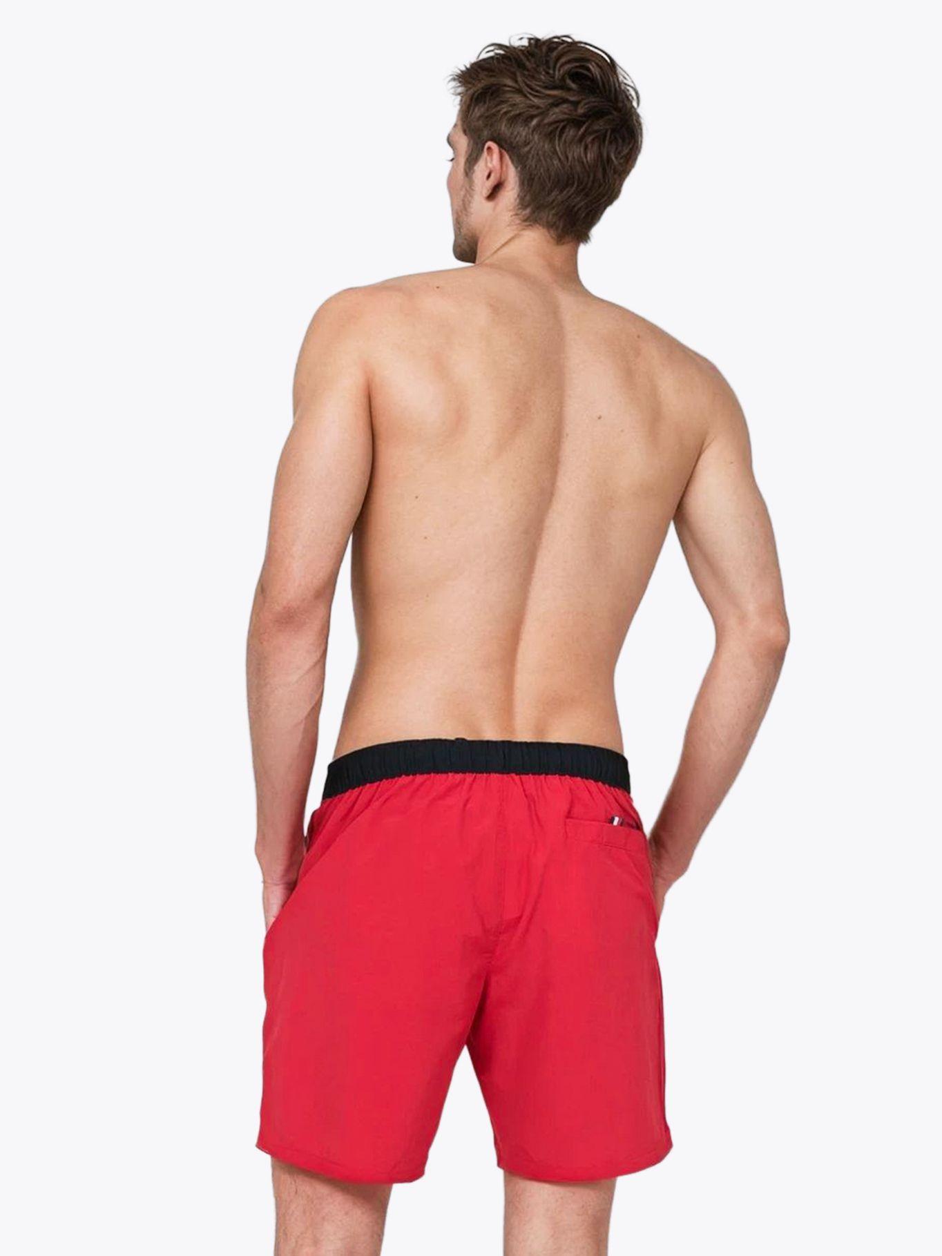 Traje De Baño Largo Con Estampado Rojo Tommy Hilfiger-2