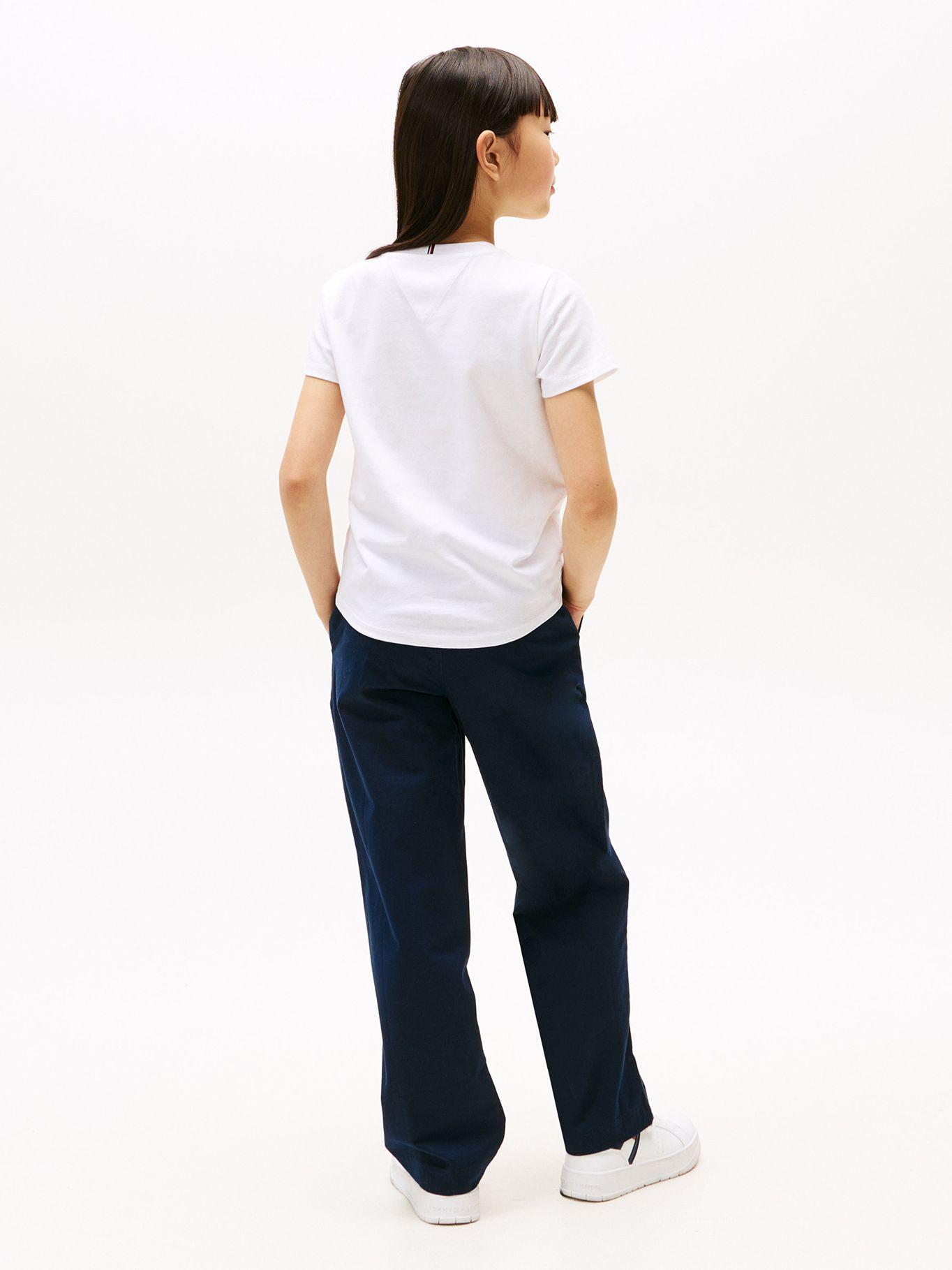 Polera Script Logo Metalizado Blanco Tommy Hilfiger-2