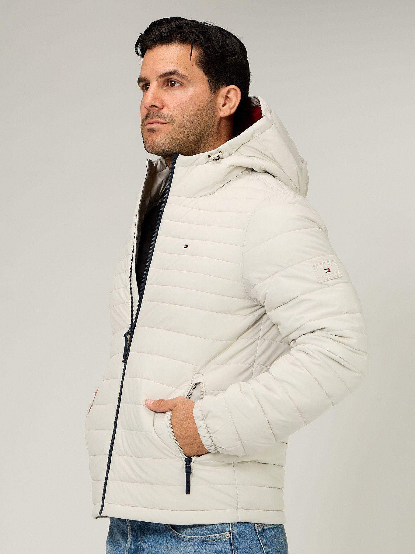 Parka Hoodie Solid Con Cierre Blanco Tommy Hilfiger-3