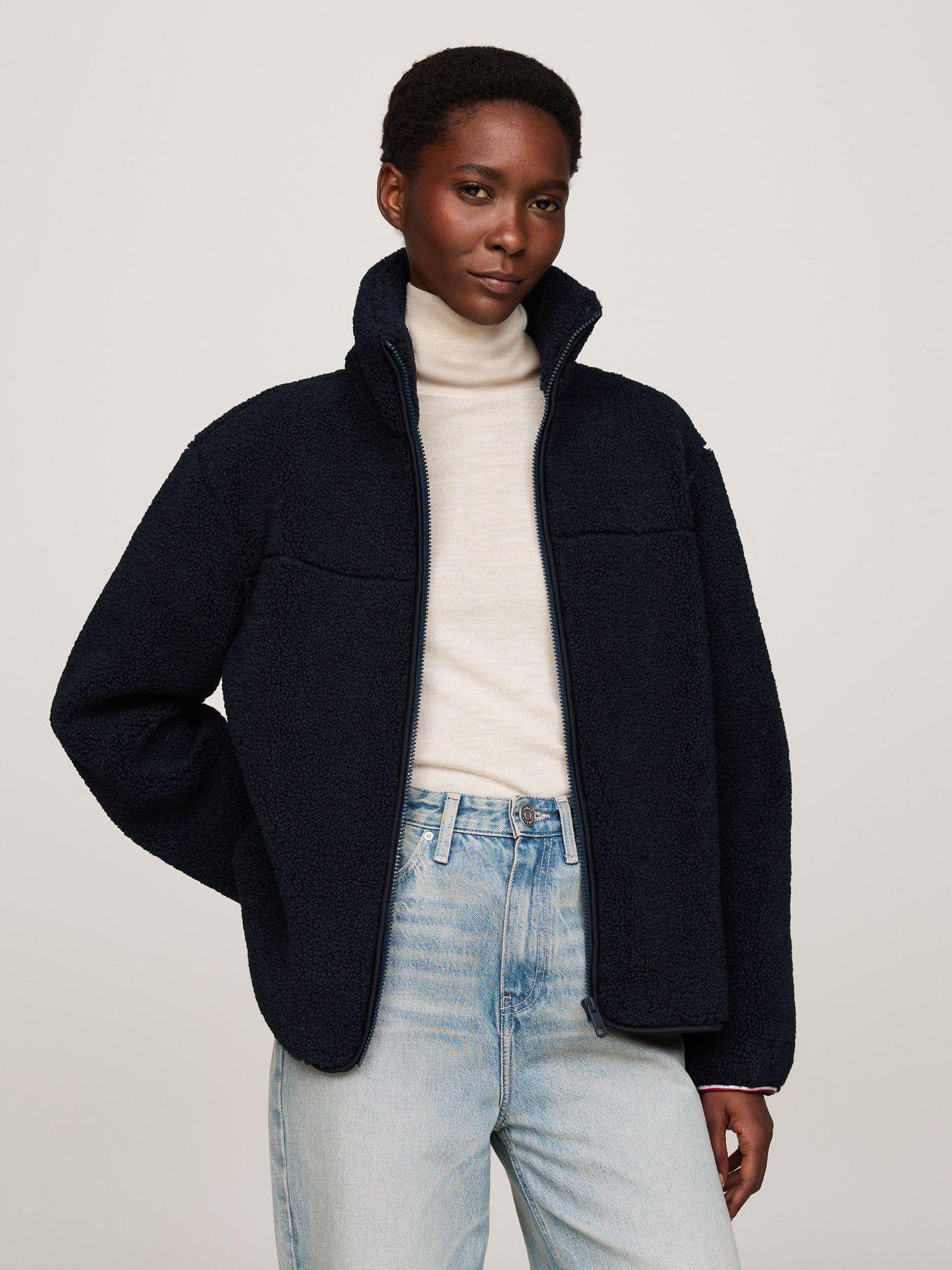 Chaqueta Teddy Solid Con Logo Azul Tommy Hilfiger-0
