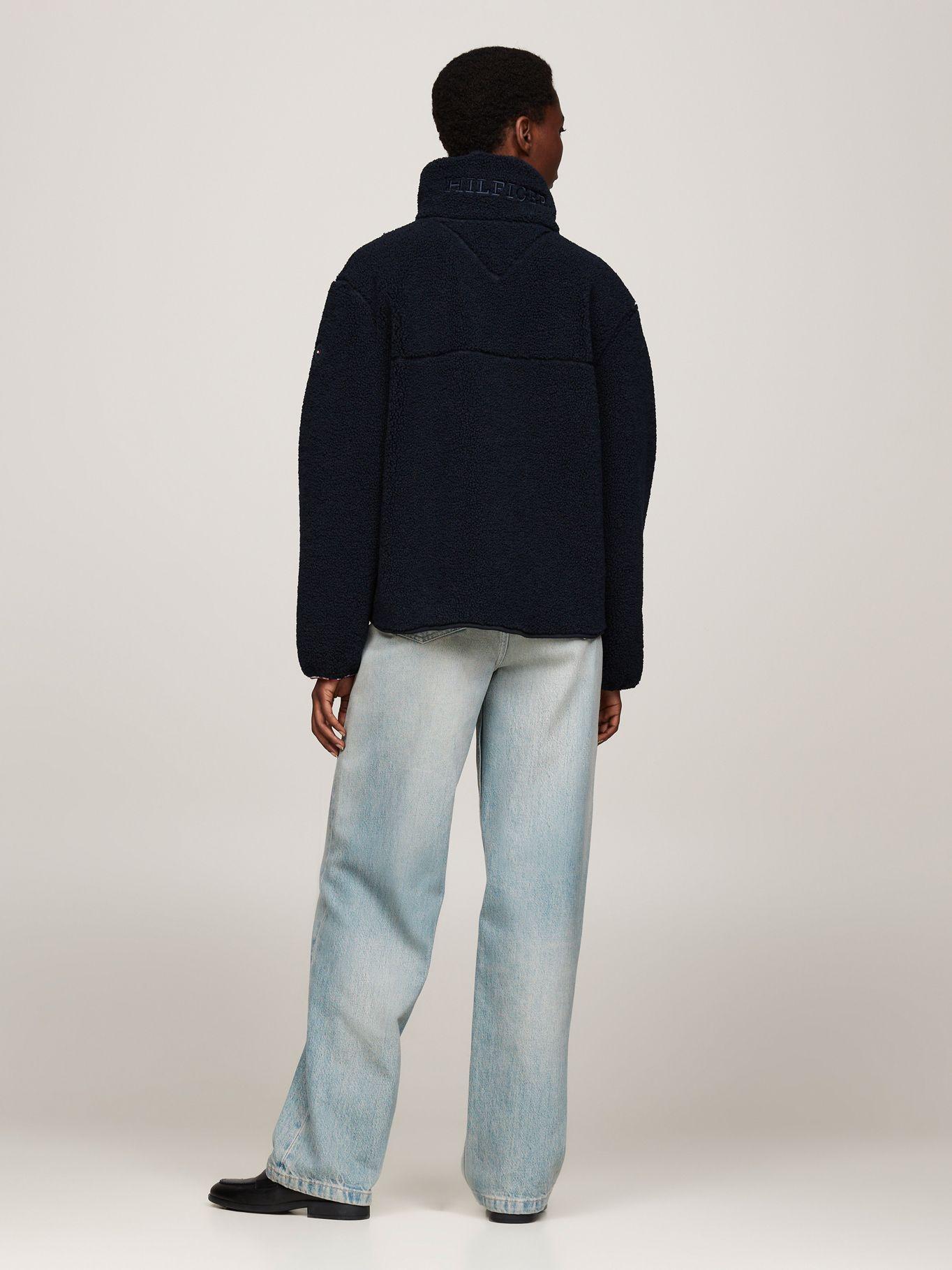Chaqueta Teddy Solid Con Logo Azul Tommy Hilfiger-2