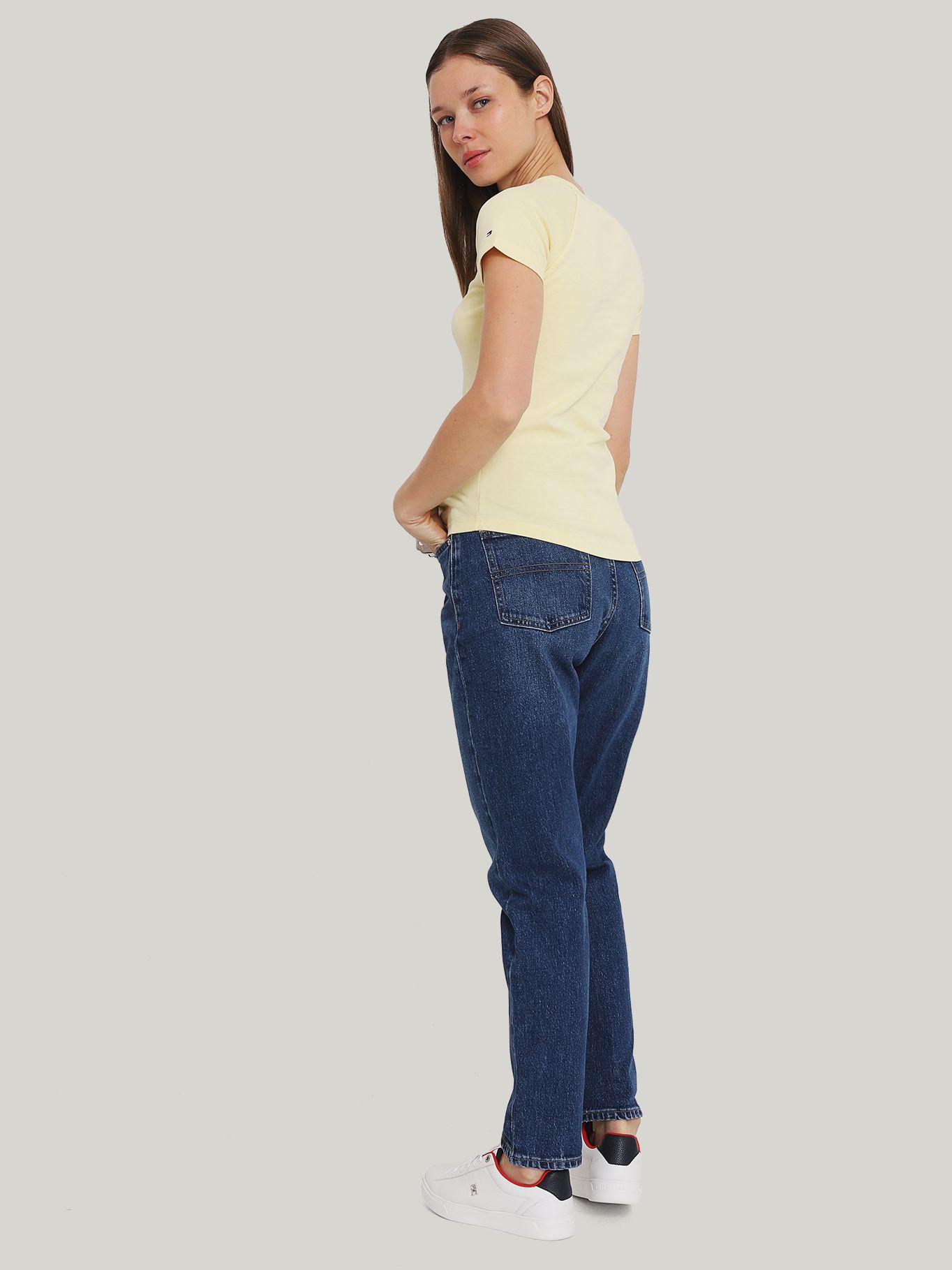 Polera Con Logo De Corte Slim Amarillo Tommy Hilfiger-2