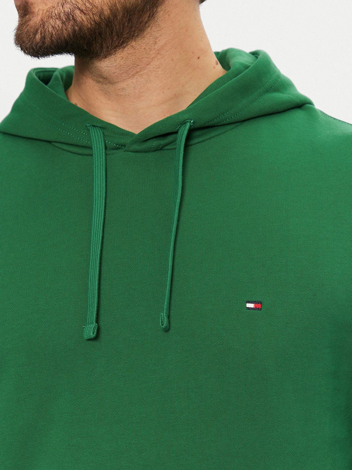 Polerón Hoodie Logo Bordado L4F Verde Tommy Hilfiger-3