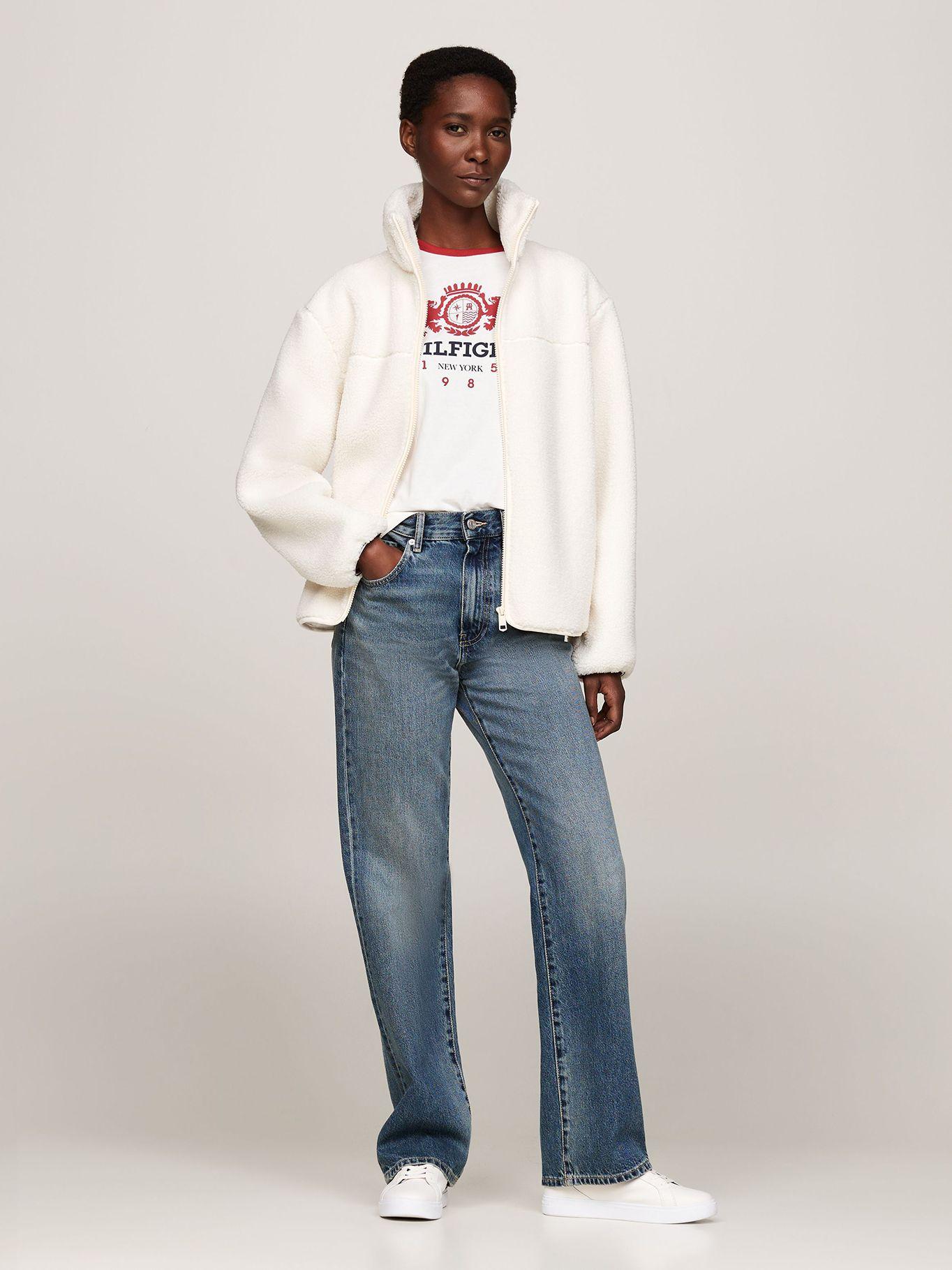 Chaqueta Teddy Solid Con Logo Blanco Tommy Hilfiger-1