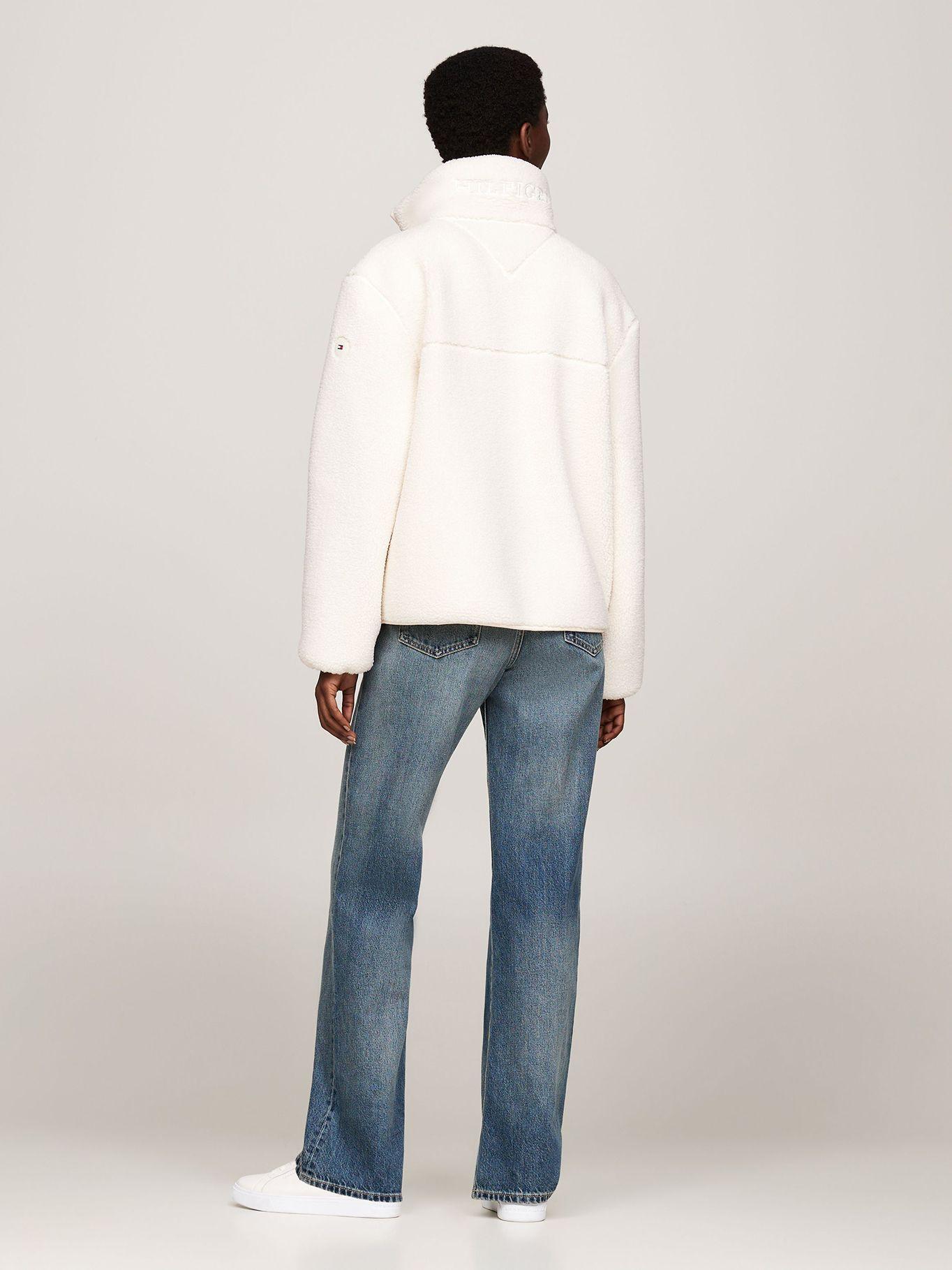 Chaqueta Teddy Solid Con Logo Blanco Tommy Hilfiger-2