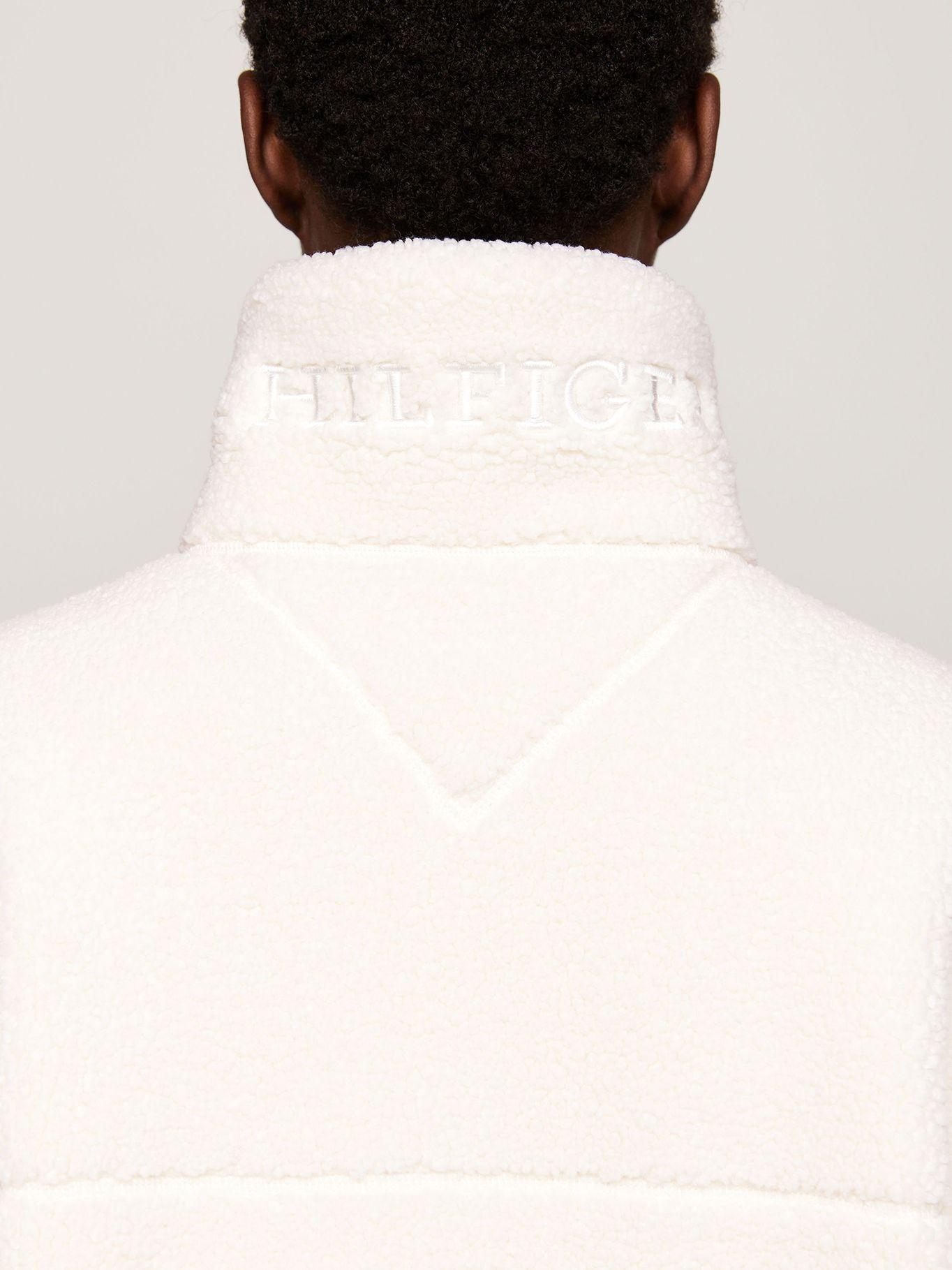 Chaqueta Teddy Solid Con Logo Blanco Tommy Hilfiger-3