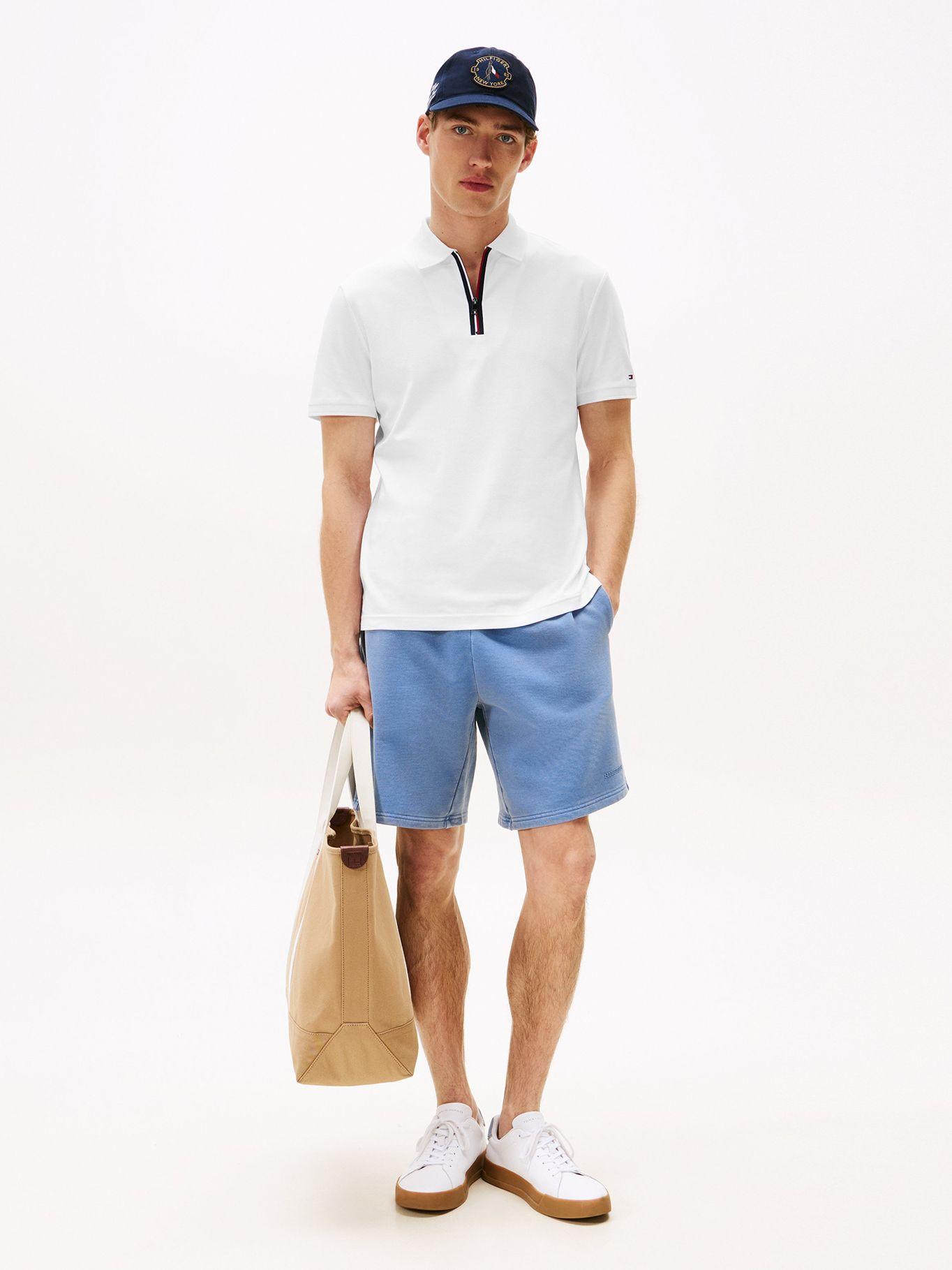 Polo Interlock Con Cierre Blanco YBR Tommy Hilfiger-1