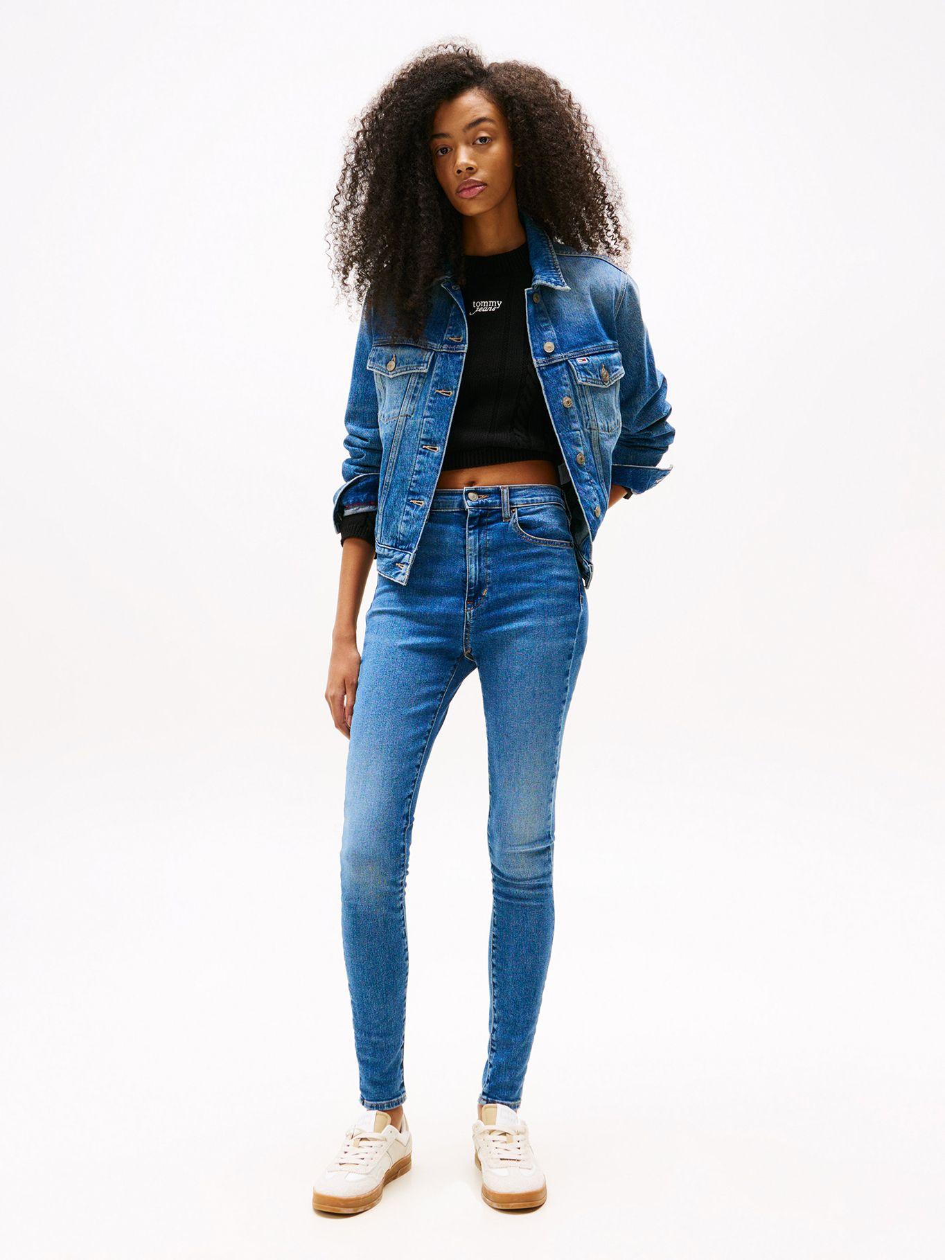 Jeans Sylvia Skinny De Talle Alto Azul Tommy Jeans-0