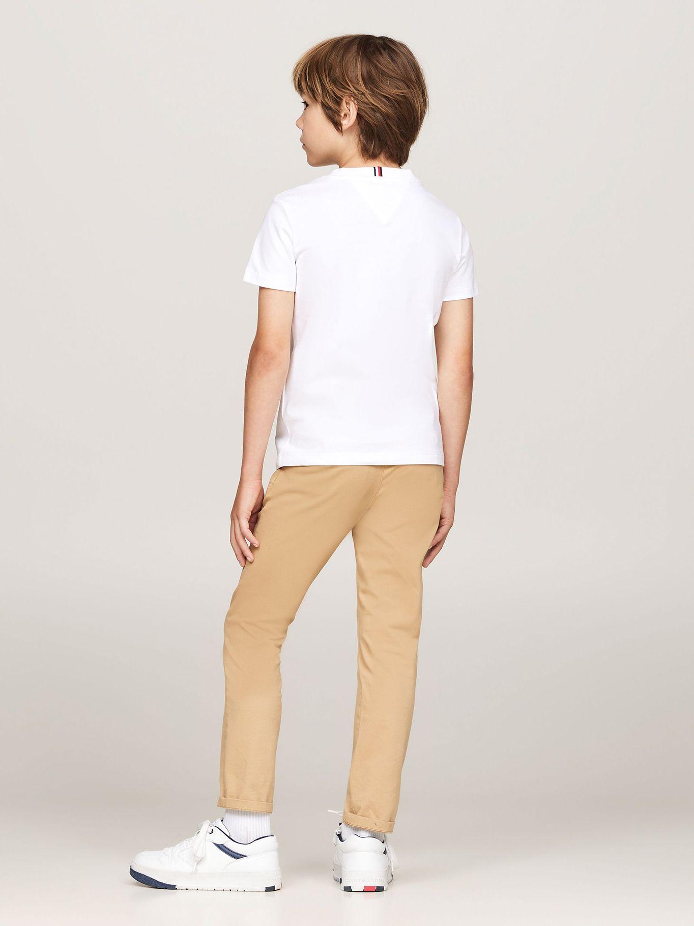 Polera Diseño Raya Monotype Print Blanco Tommy Hilfiger-2