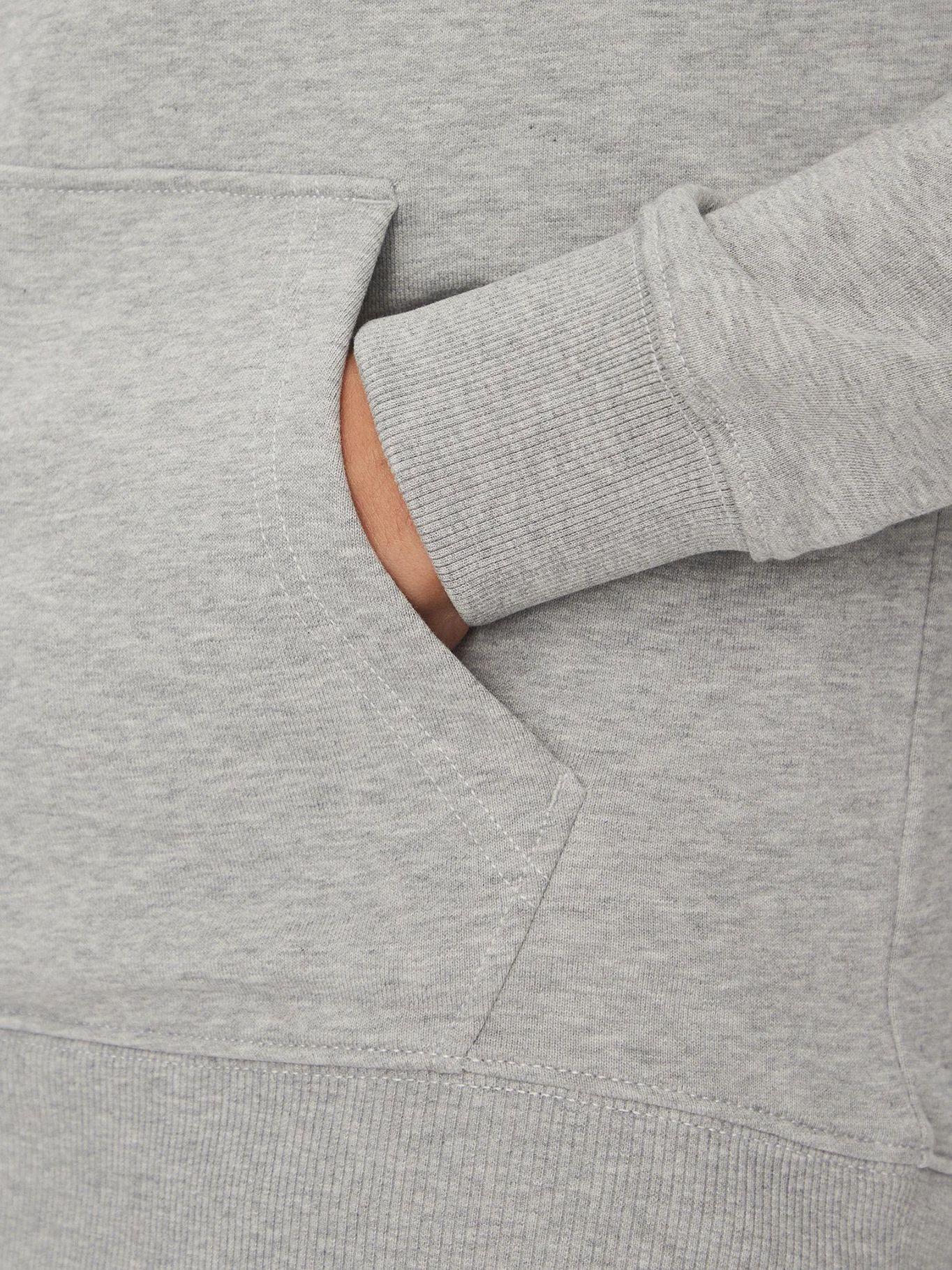 Polerón Hoodie Center Stack Logo Gris Tommy Hilfiger-4