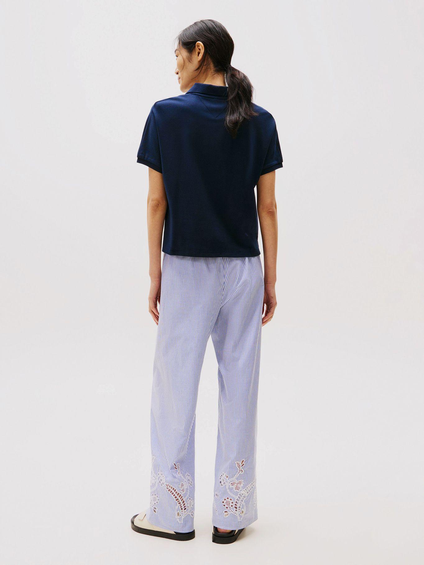Polo Relaxed Solid Con Logo Azul Tommy Hilfiger-2