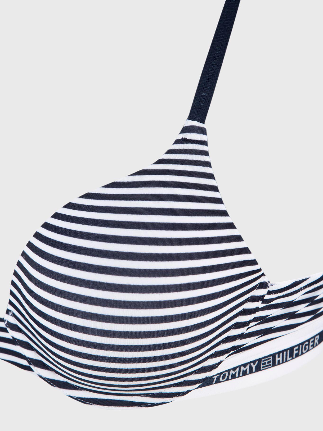Brassier Micro Push Up Classics Logo Azul Tommy Hilfiger-2