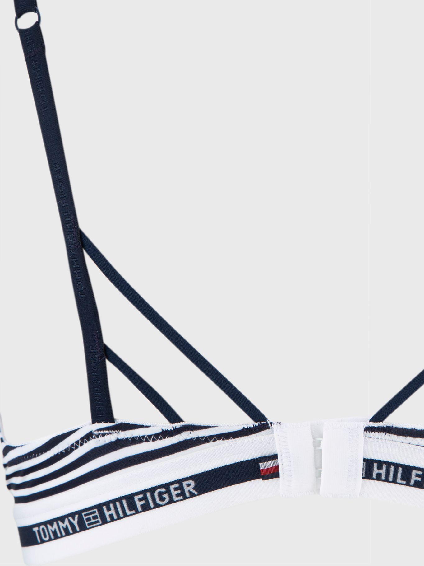 Brassier Micro Push Up Classics Logo Azul Tommy Hilfiger-3