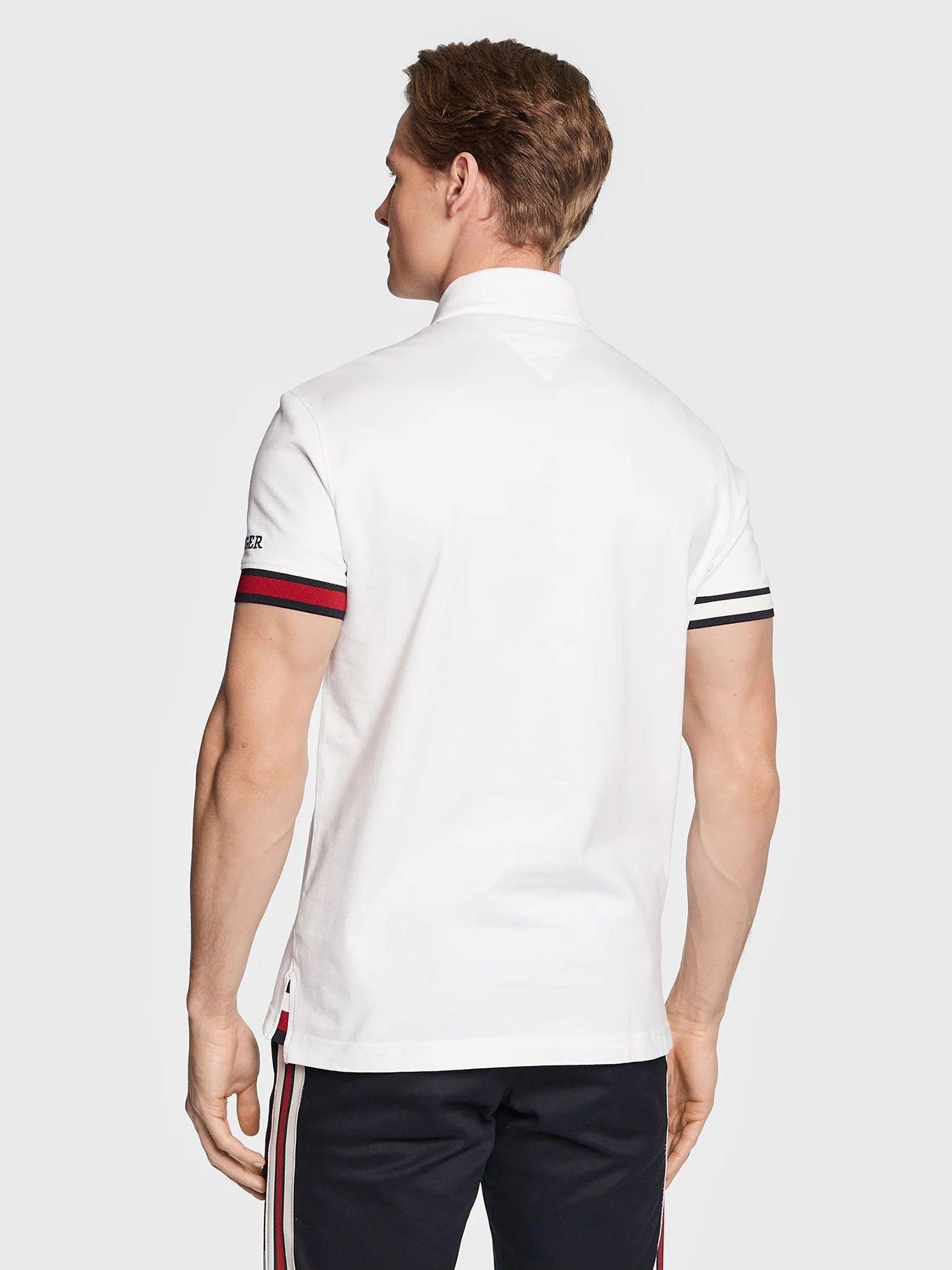 Polo Con Ribetes Slim Fit Blanco Tommy Hilfiger-2