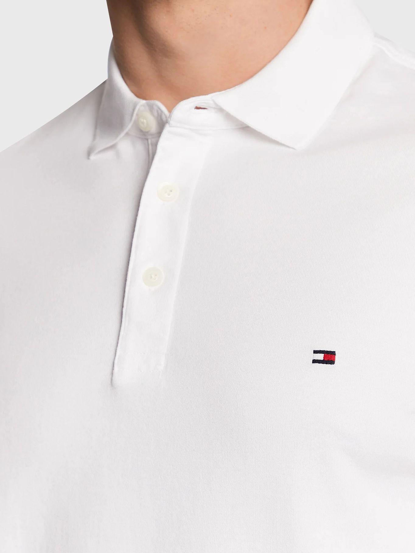 Polo Con Ribetes Slim Fit Blanco Tommy Hilfiger-3