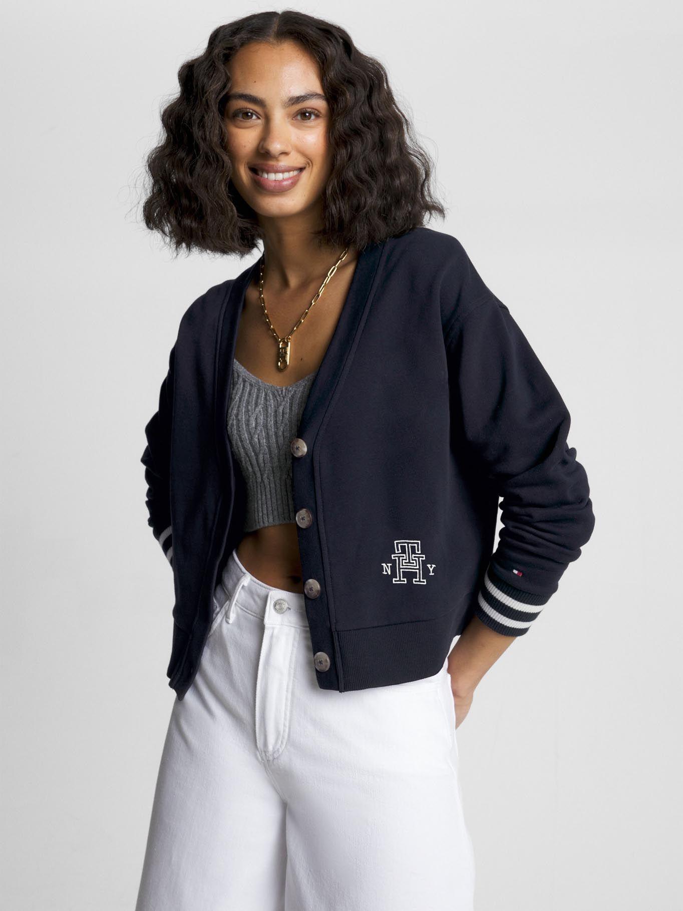 Cárdigan Relaxed Fit Varsity Logo  Azul Tommy Hilfiger-0