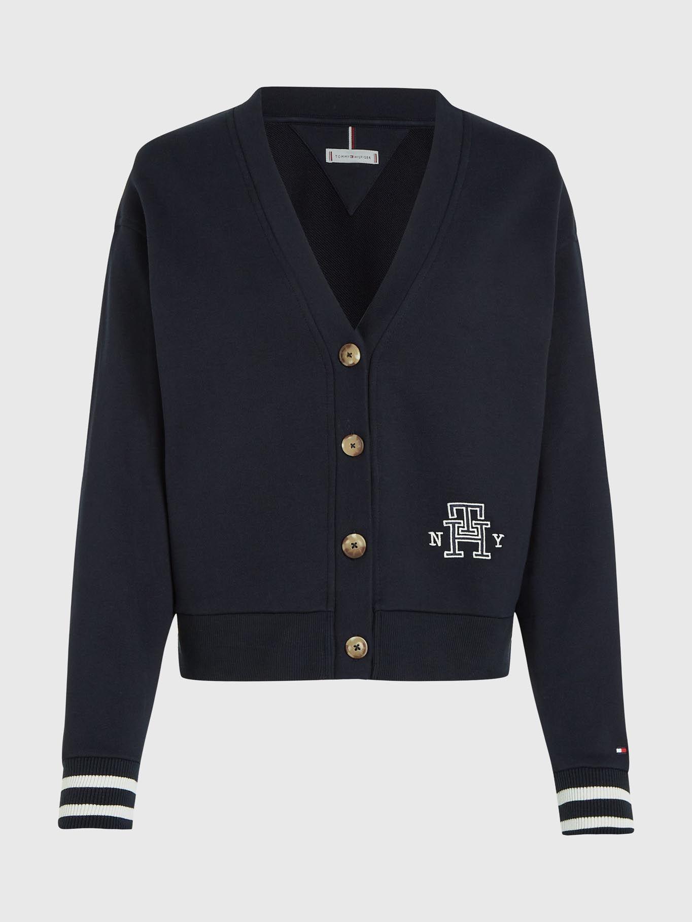 Cárdigan Relaxed Fit Varsity Logo  Azul Tommy Hilfiger-4