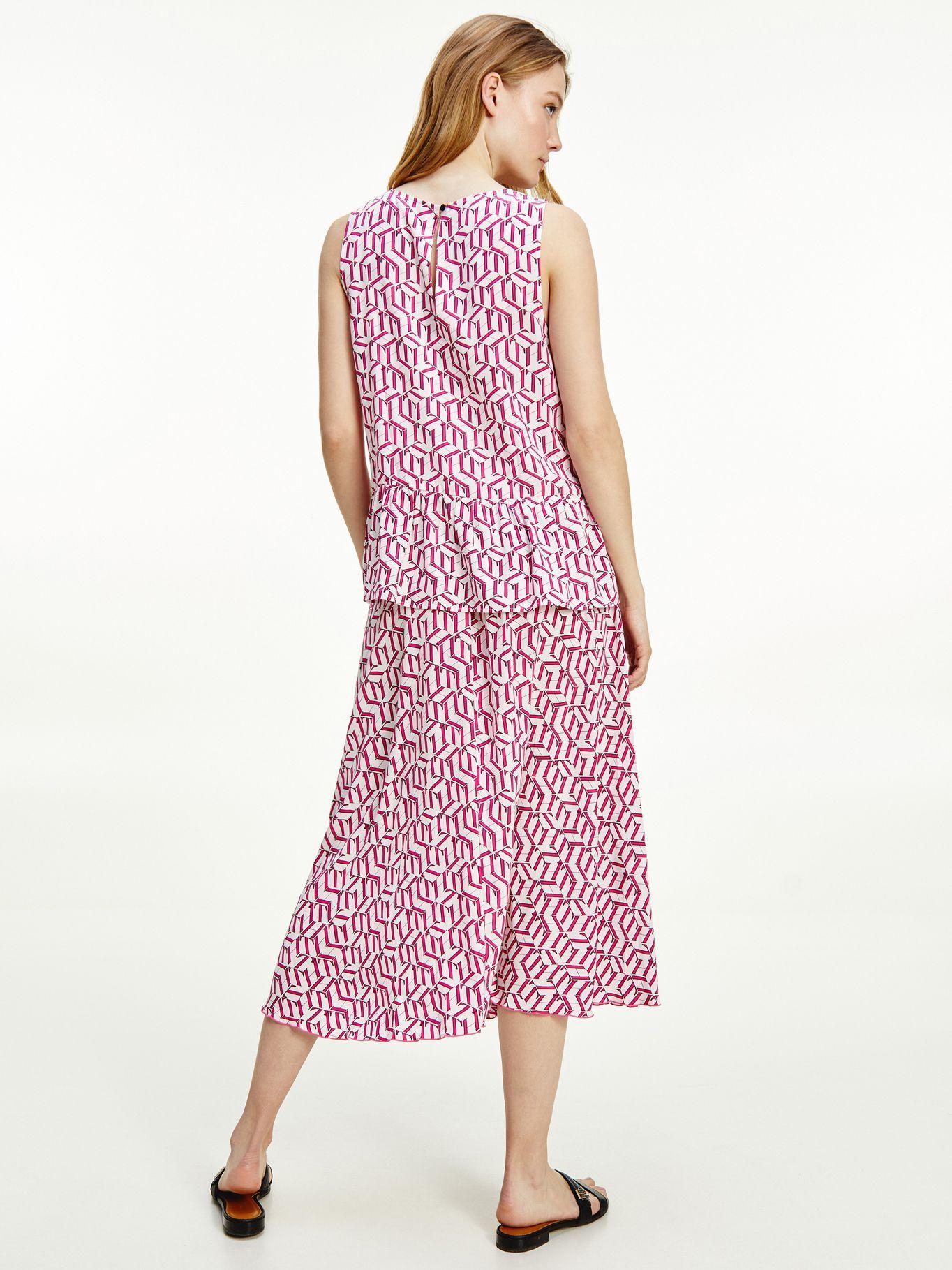 Camisa Peplum Rosado Tommy Hilfiger A2-1