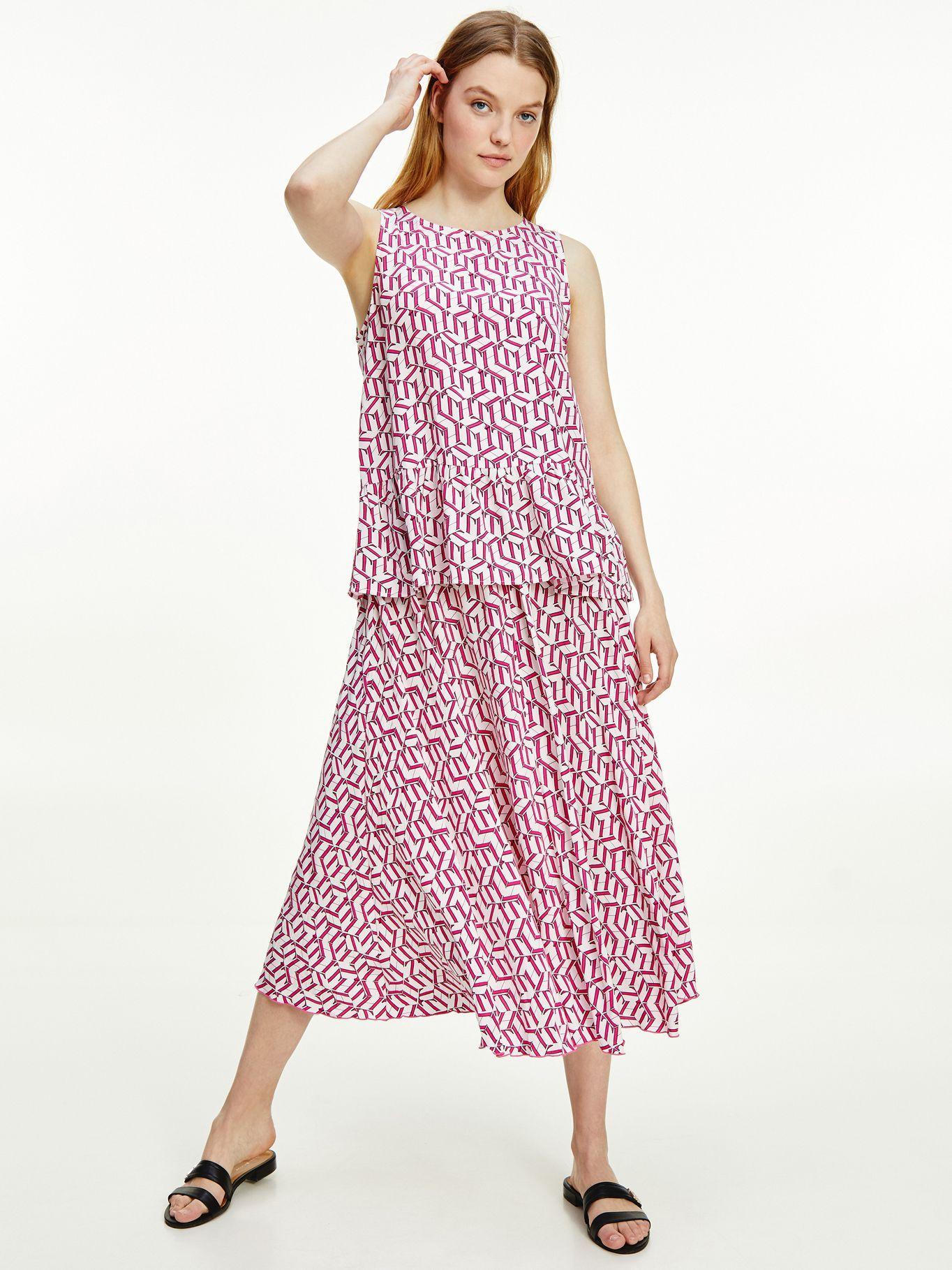 Camisa Peplum Rosado Tommy Hilfiger A2-0