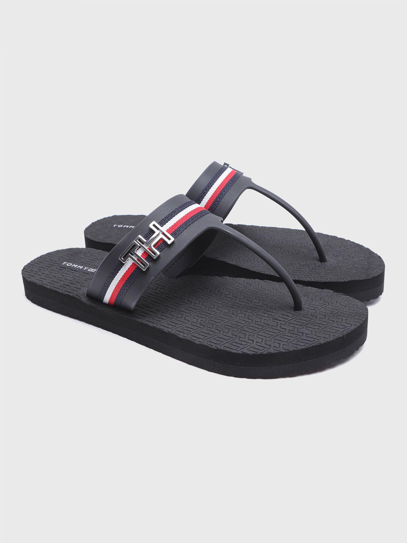 Sandalias De Playa Con Logo  Azul Tommy Hilfiger-0