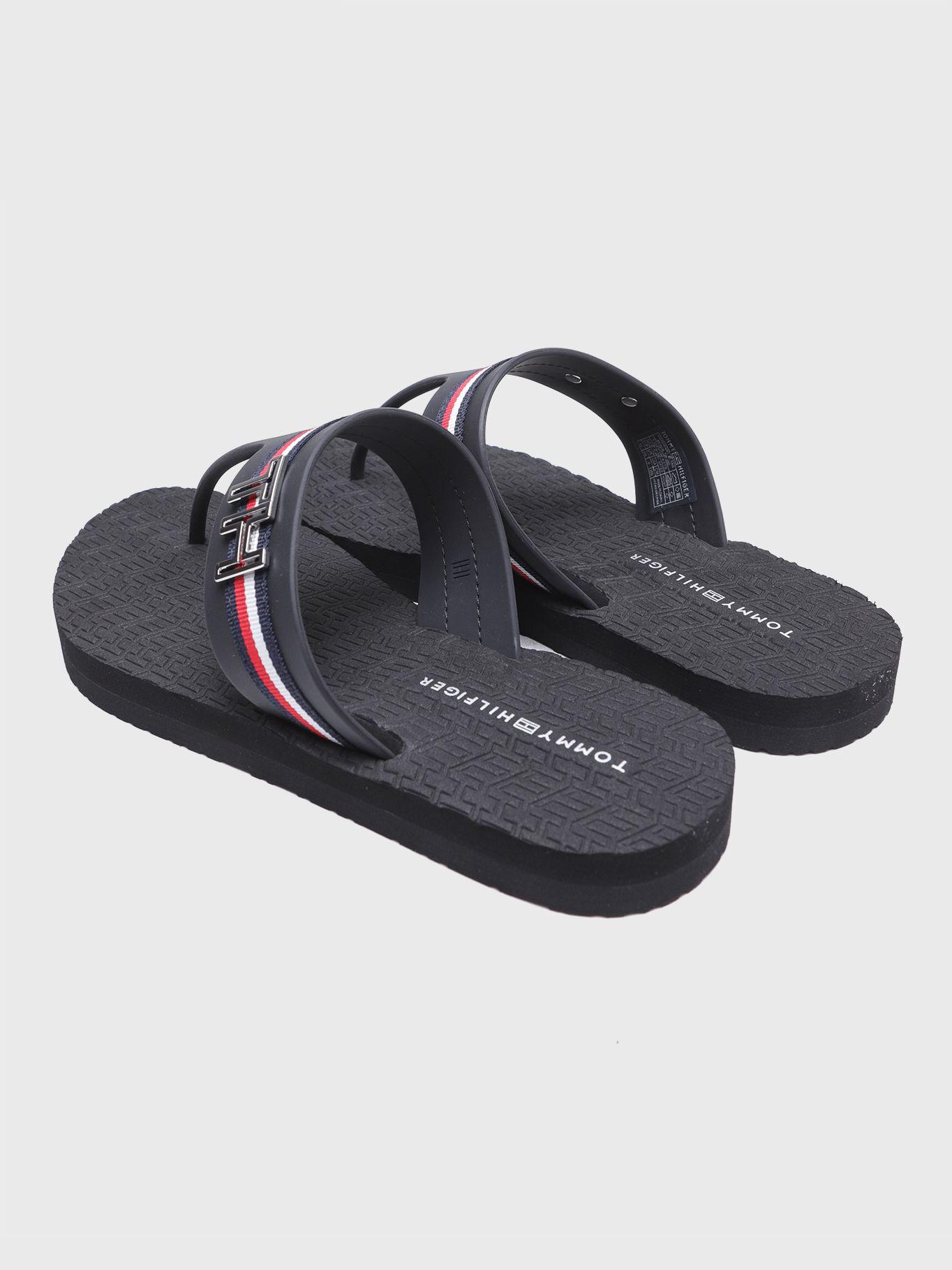 Sandalias De Playa Con Logo  Azul Tommy Hilfiger-1