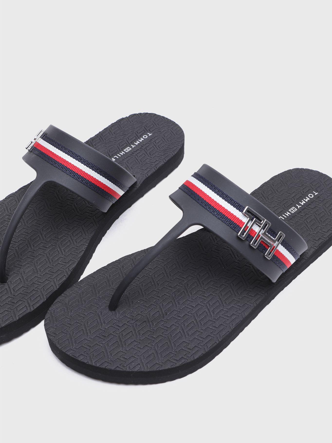 Sandalias De Playa Con Logo  Azul Tommy Hilfiger-2