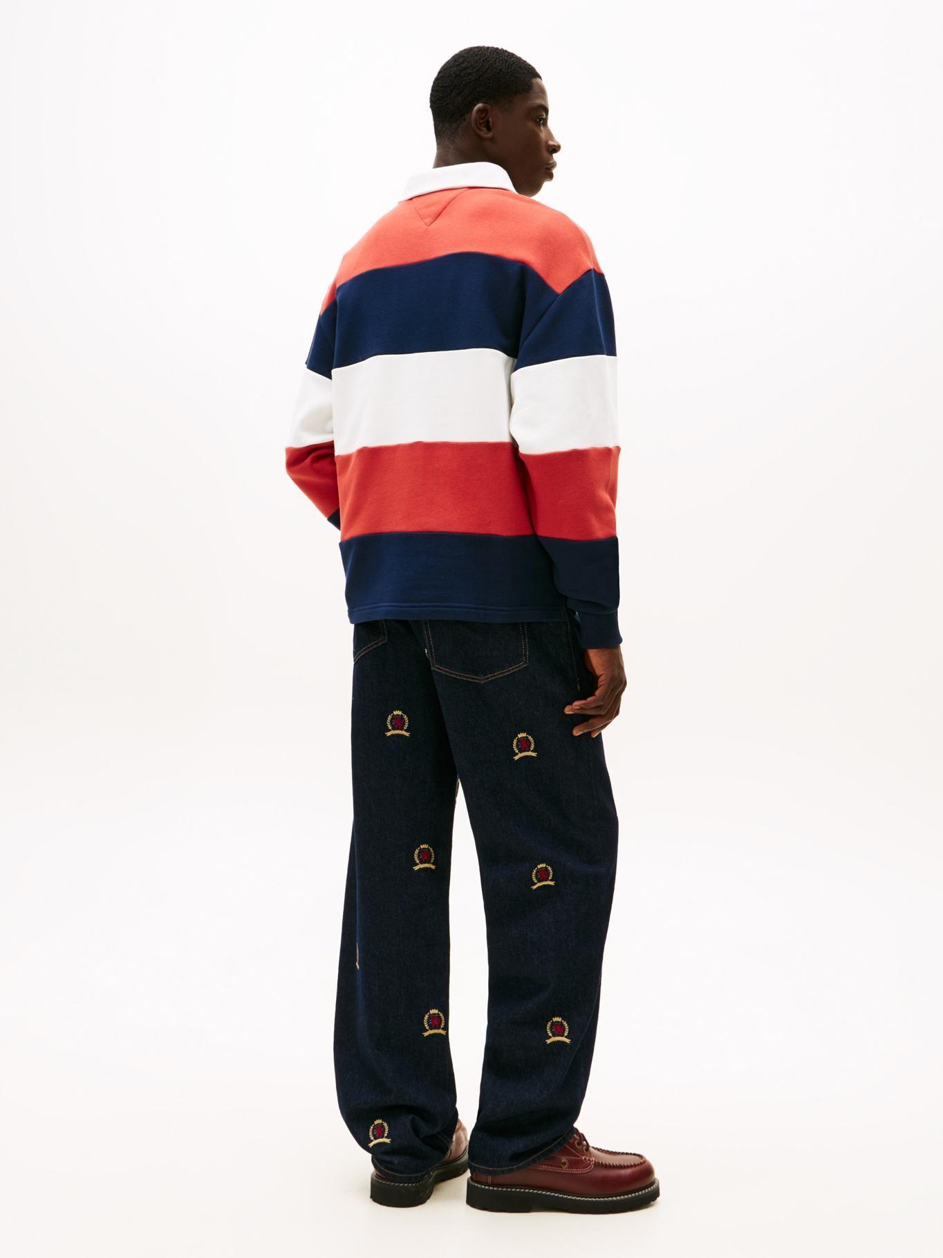 Polo Rugby Con Logo Relaxed Fit Tommy Jeans Multicolor-2